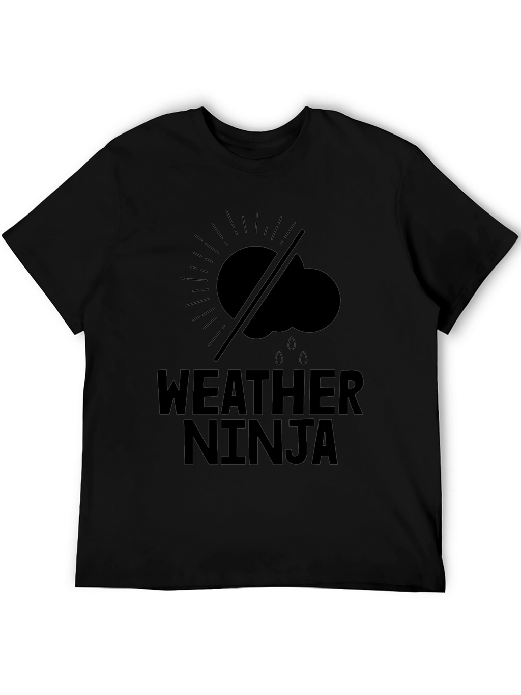 Weather Ninja Black Graphic Tee
