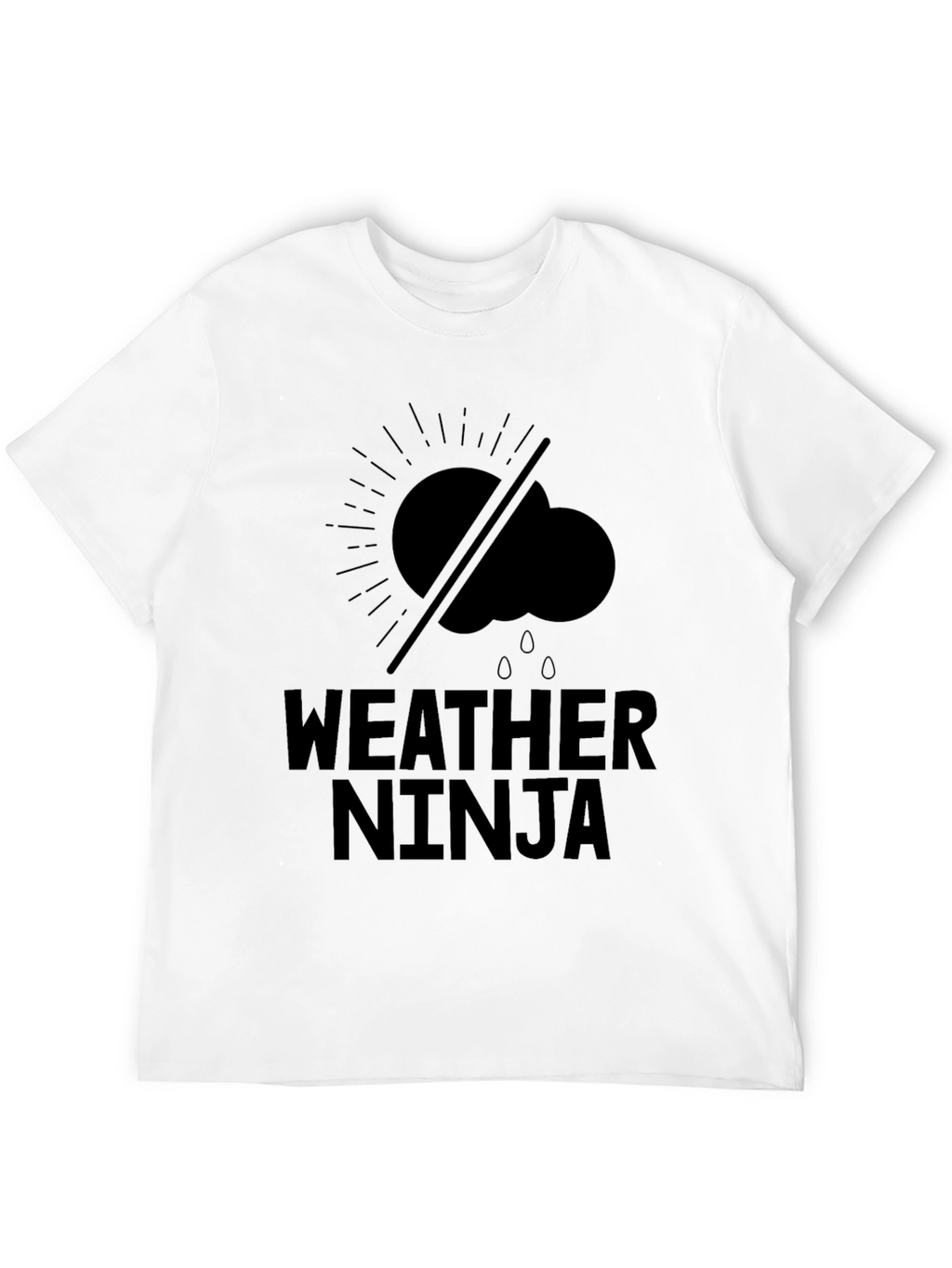 Weather Ninja Black Graphic Tee