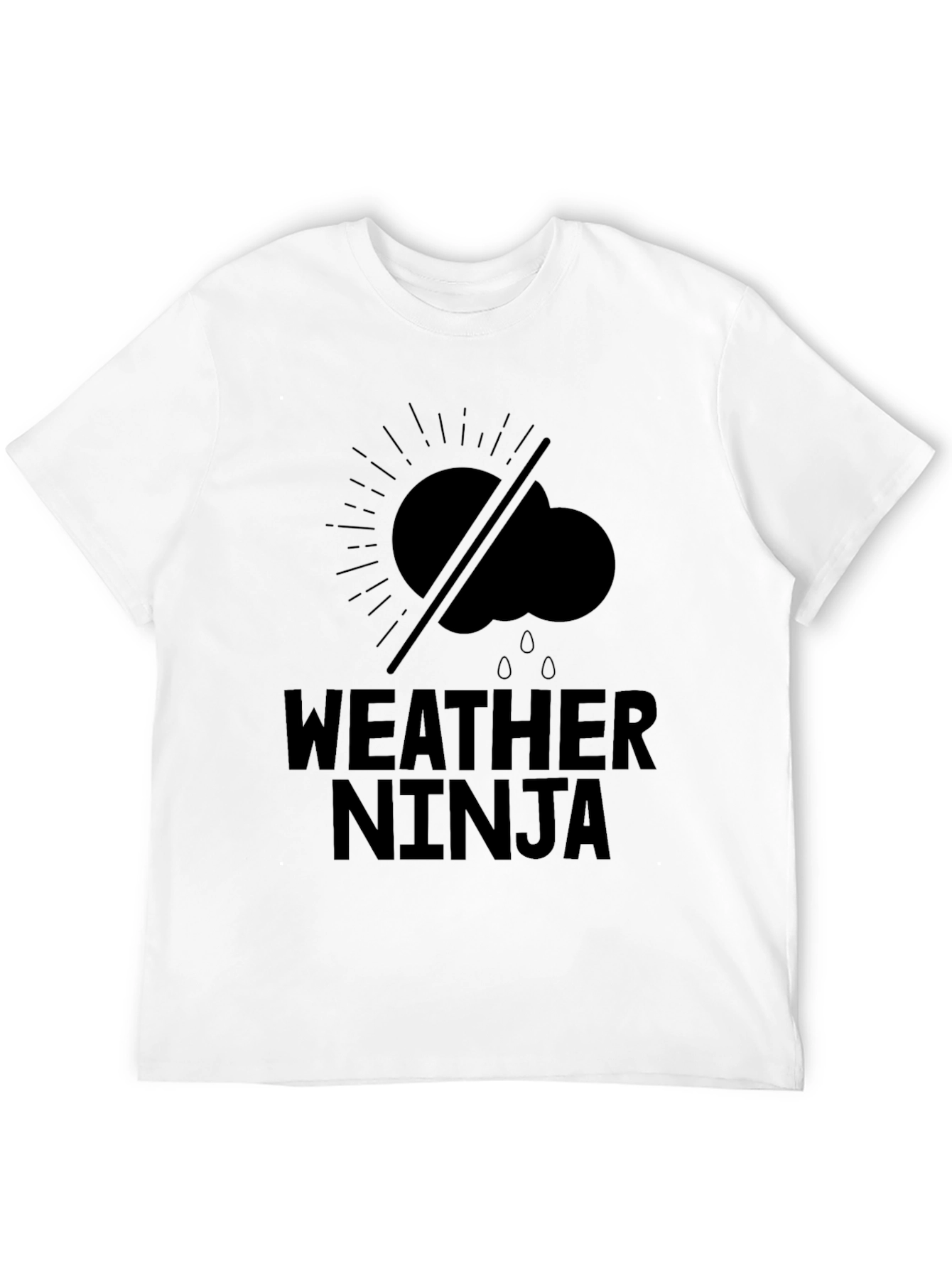 Weather Ninja Black Graphic Tee