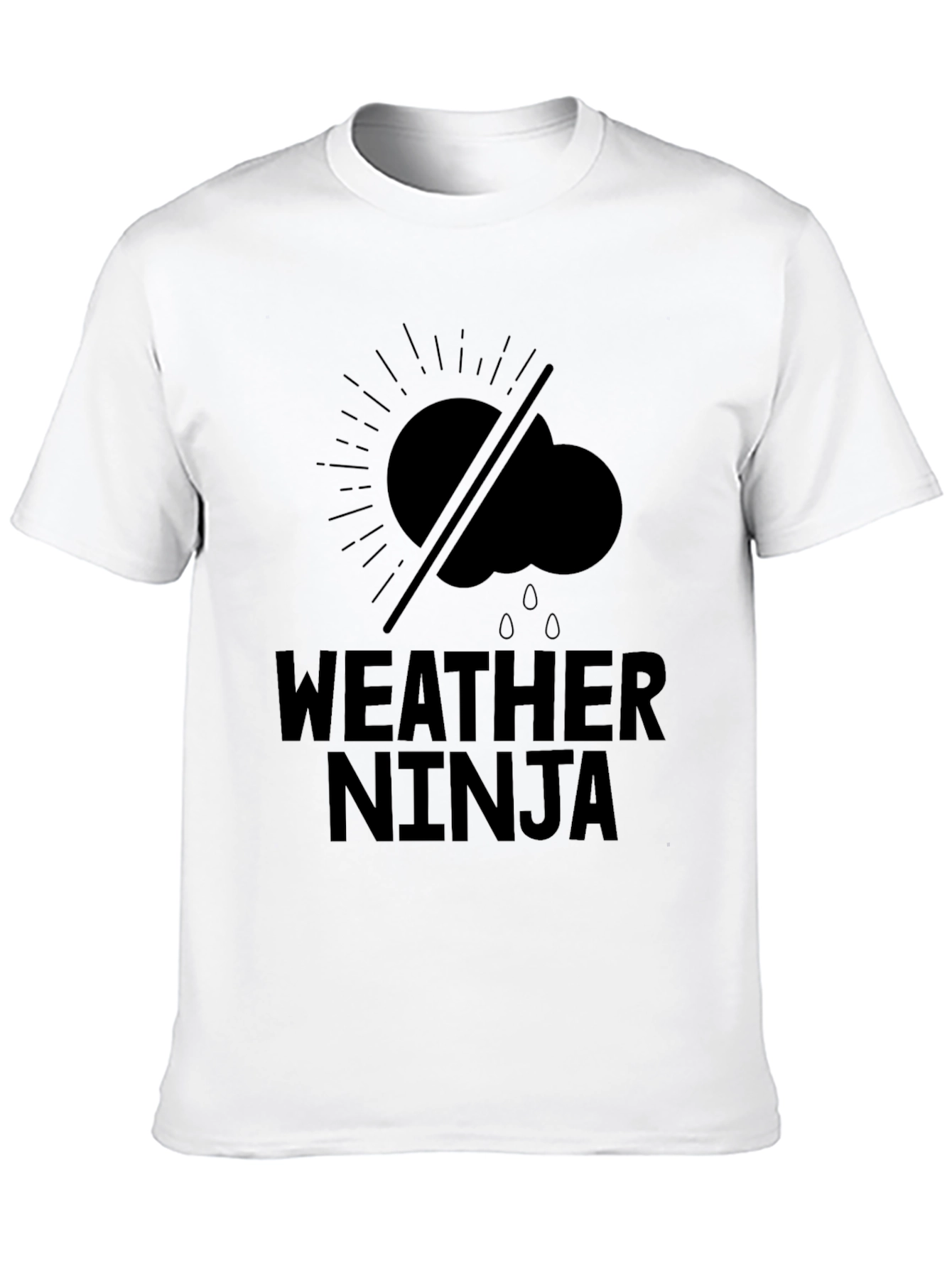Weather Ninja Black Graphic Tee