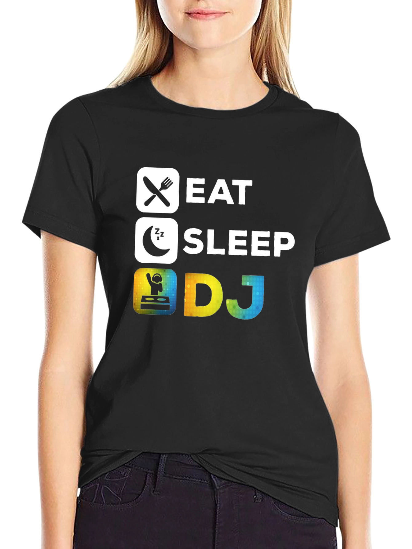 Eat Sleep DJ T-Shirt - Music Lover Gift