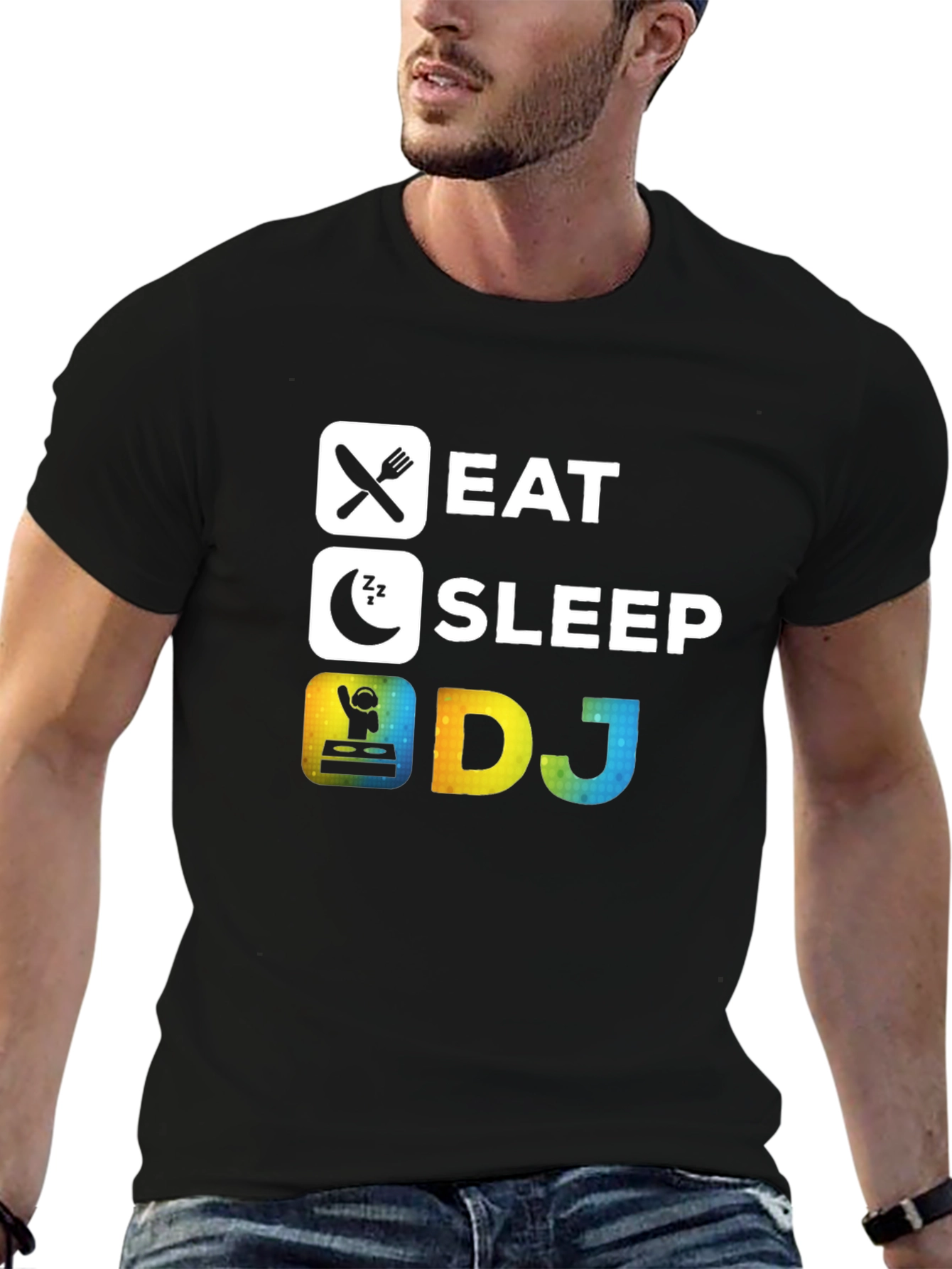Eat Sleep DJ T-Shirt - Music Lover Gift