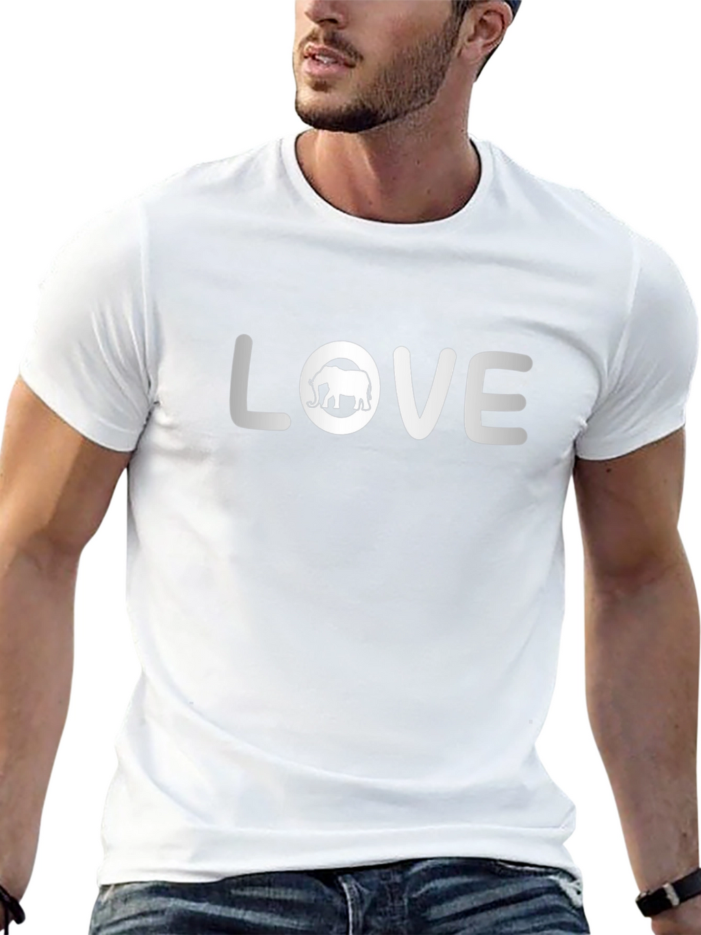 Elephant Love T-Shirt - Stylish Graphic Tee