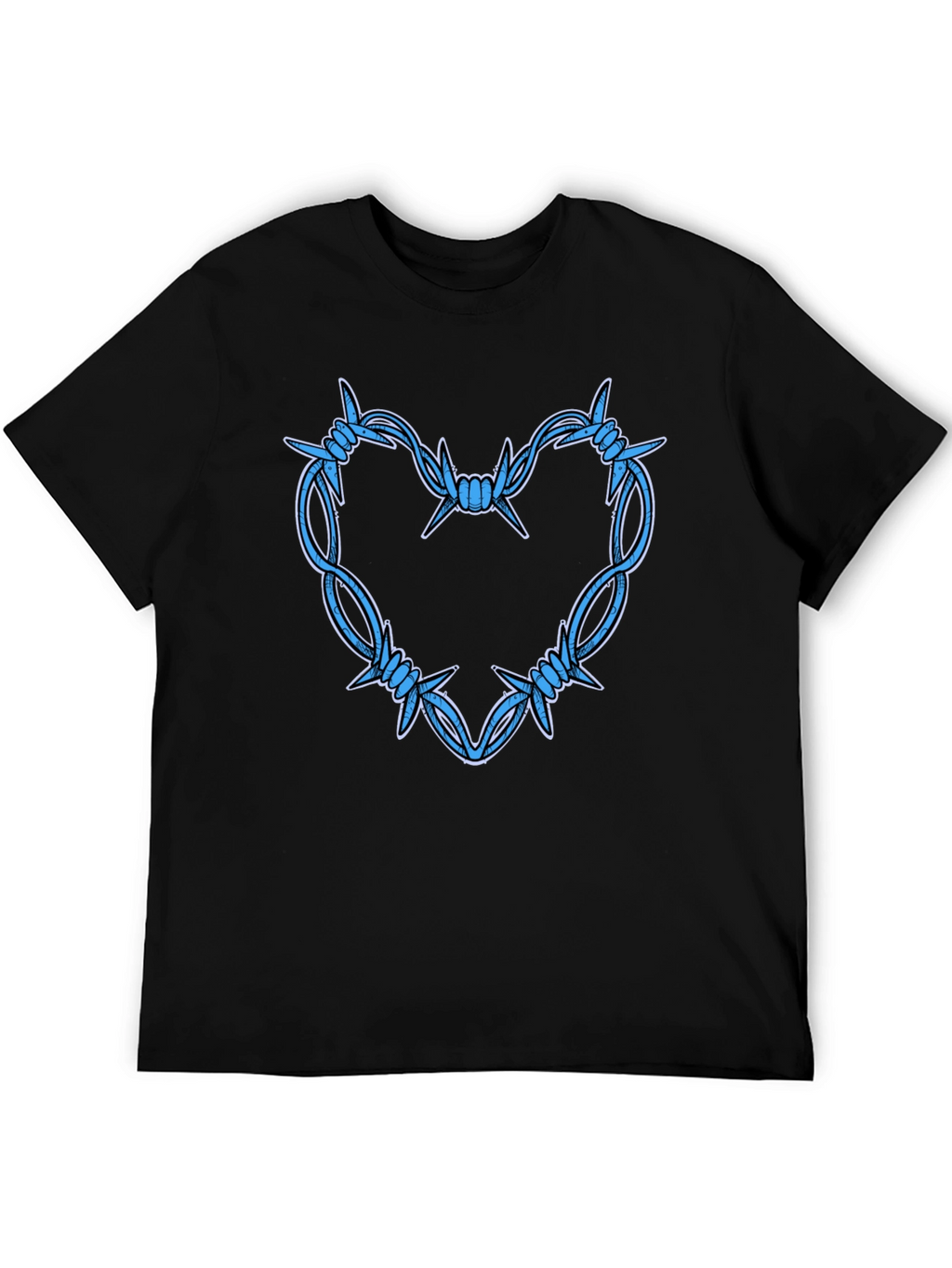 Barbed Wire Heart Graphic T-Shirt