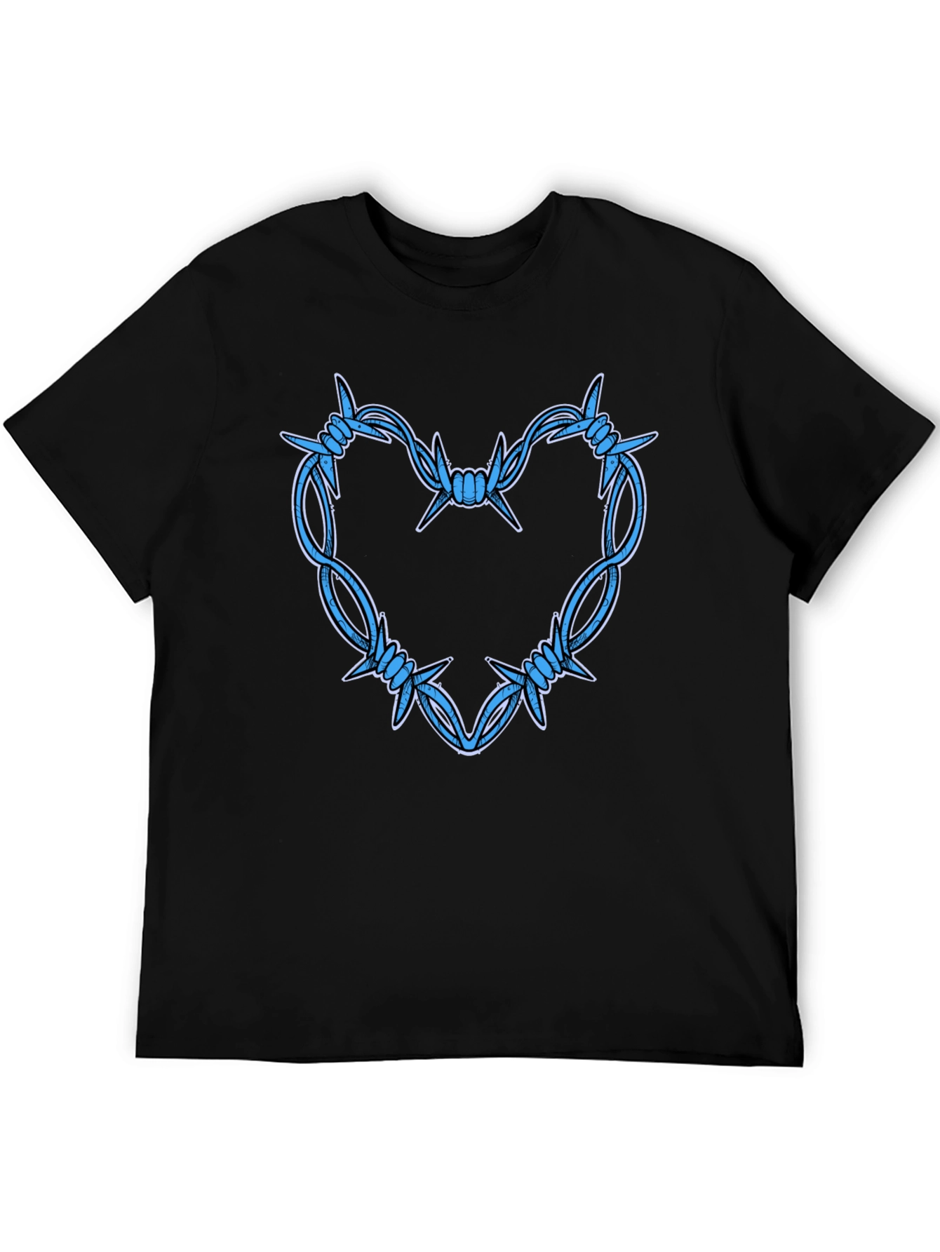 Barbed Wire Heart Graphic T-Shirt