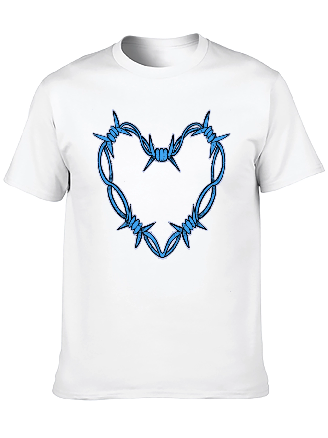 Barbed Wire Heart Graphic T-Shirt