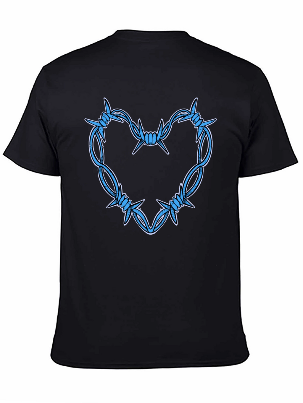Barbed Wire Heart Graphic T-Shirt