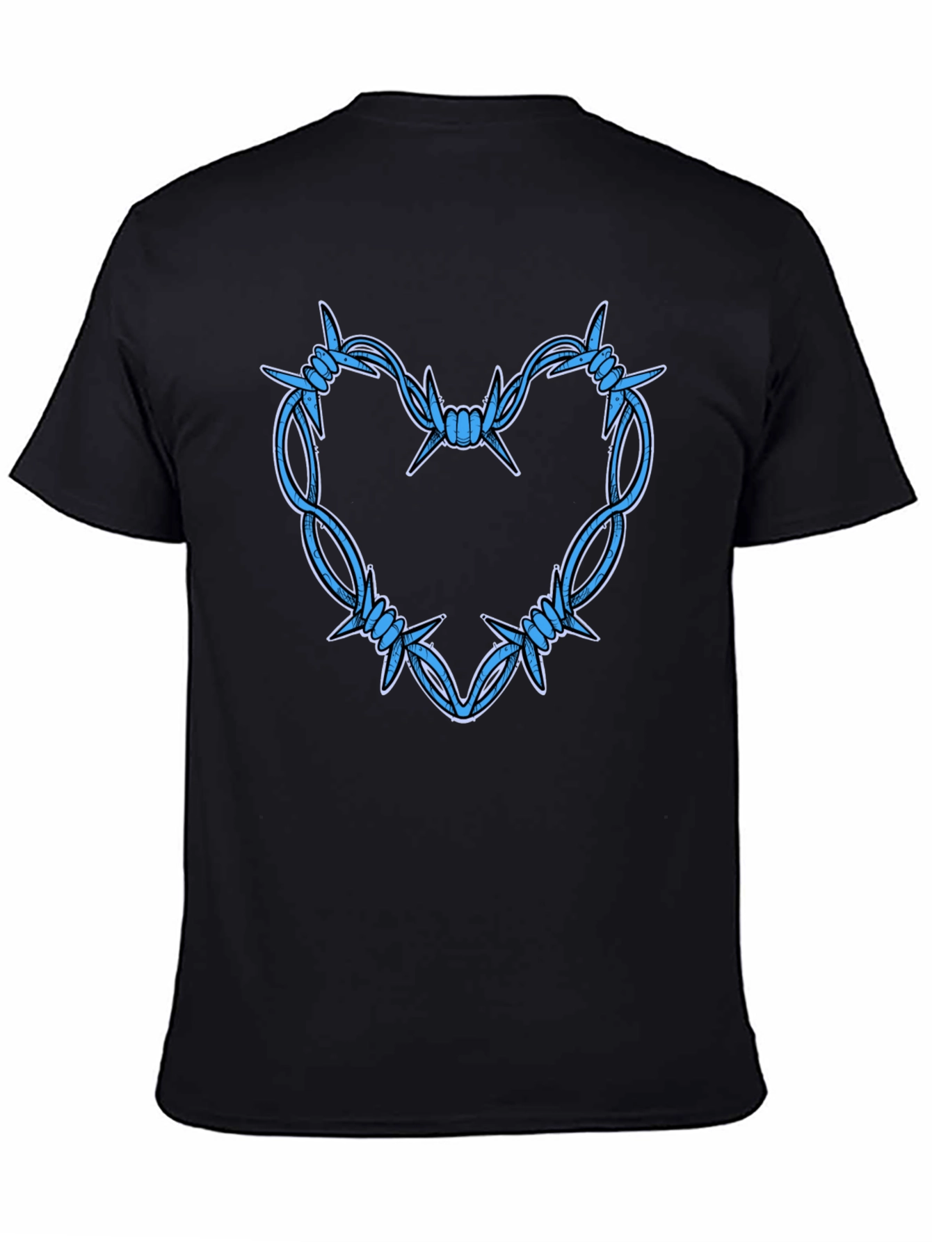 Barbed Wire Heart Graphic T-Shirt