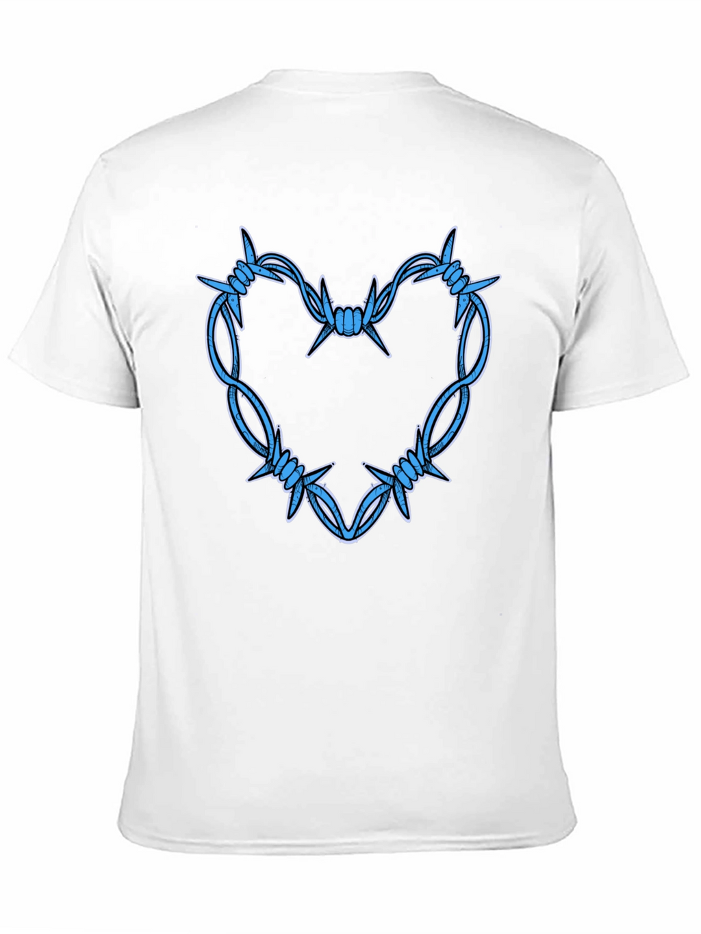 Barbed Wire Heart Graphic T-Shirt