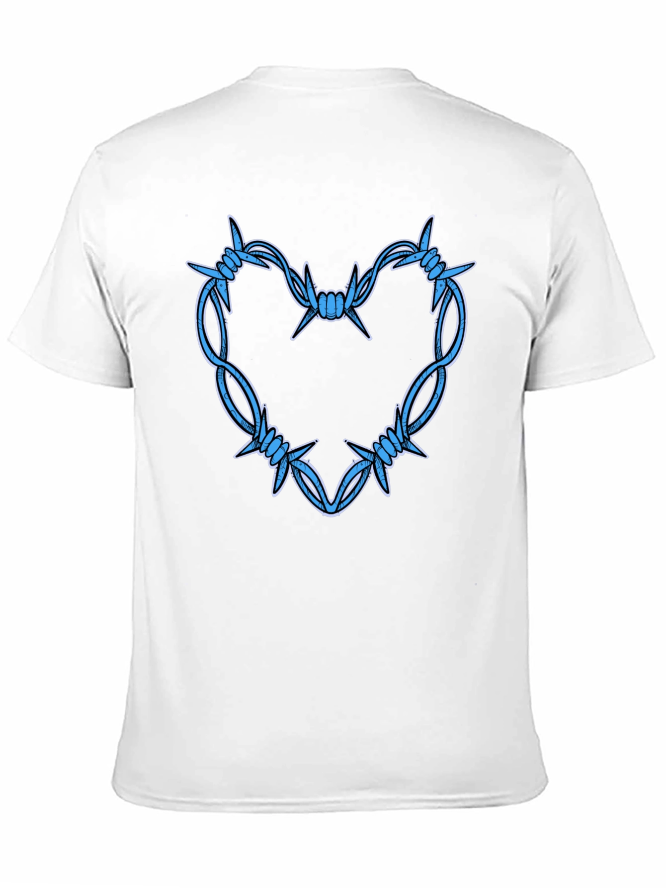 Barbed Wire Heart Graphic T-Shirt