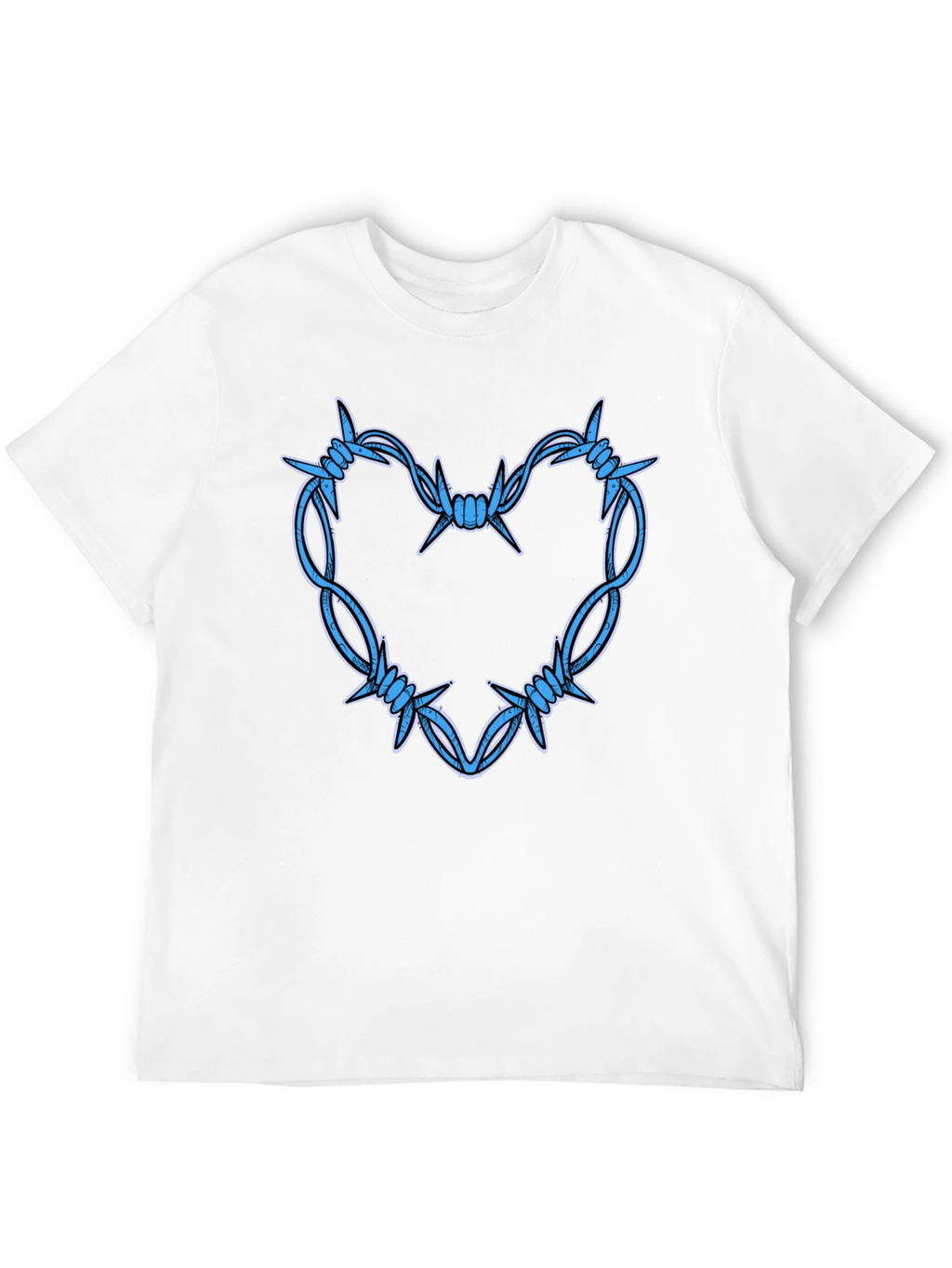 Barbed Wire Heart Graphic T-Shirt