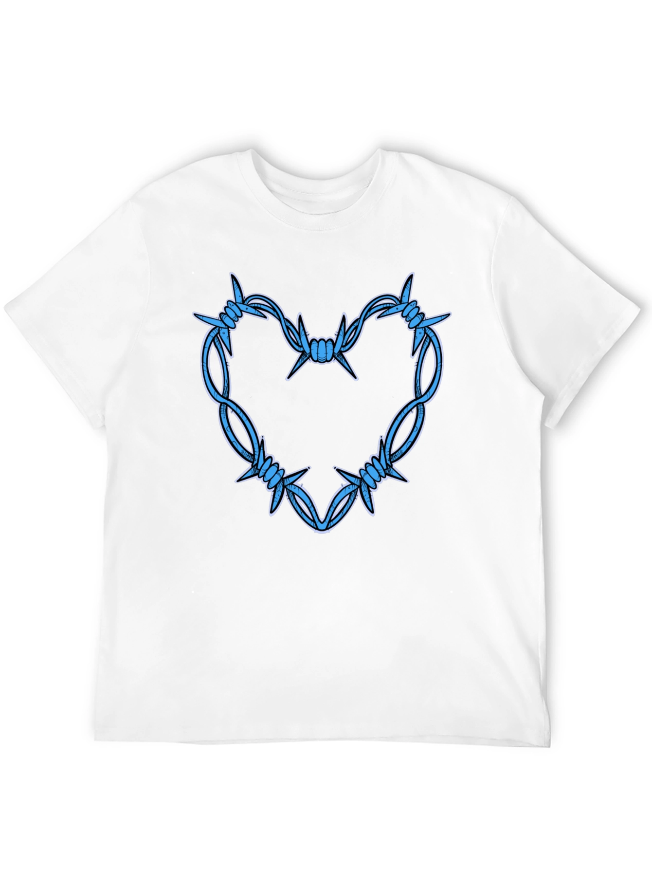 Barbed Wire Heart Graphic T-Shirt