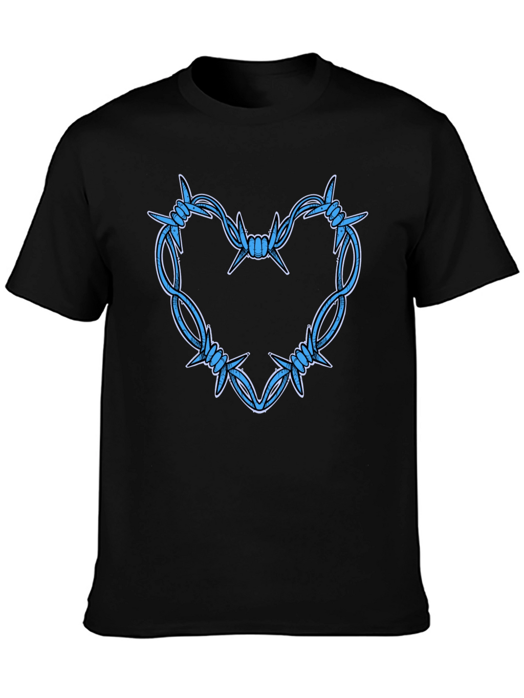 Barbed Wire Heart Graphic T-Shirt