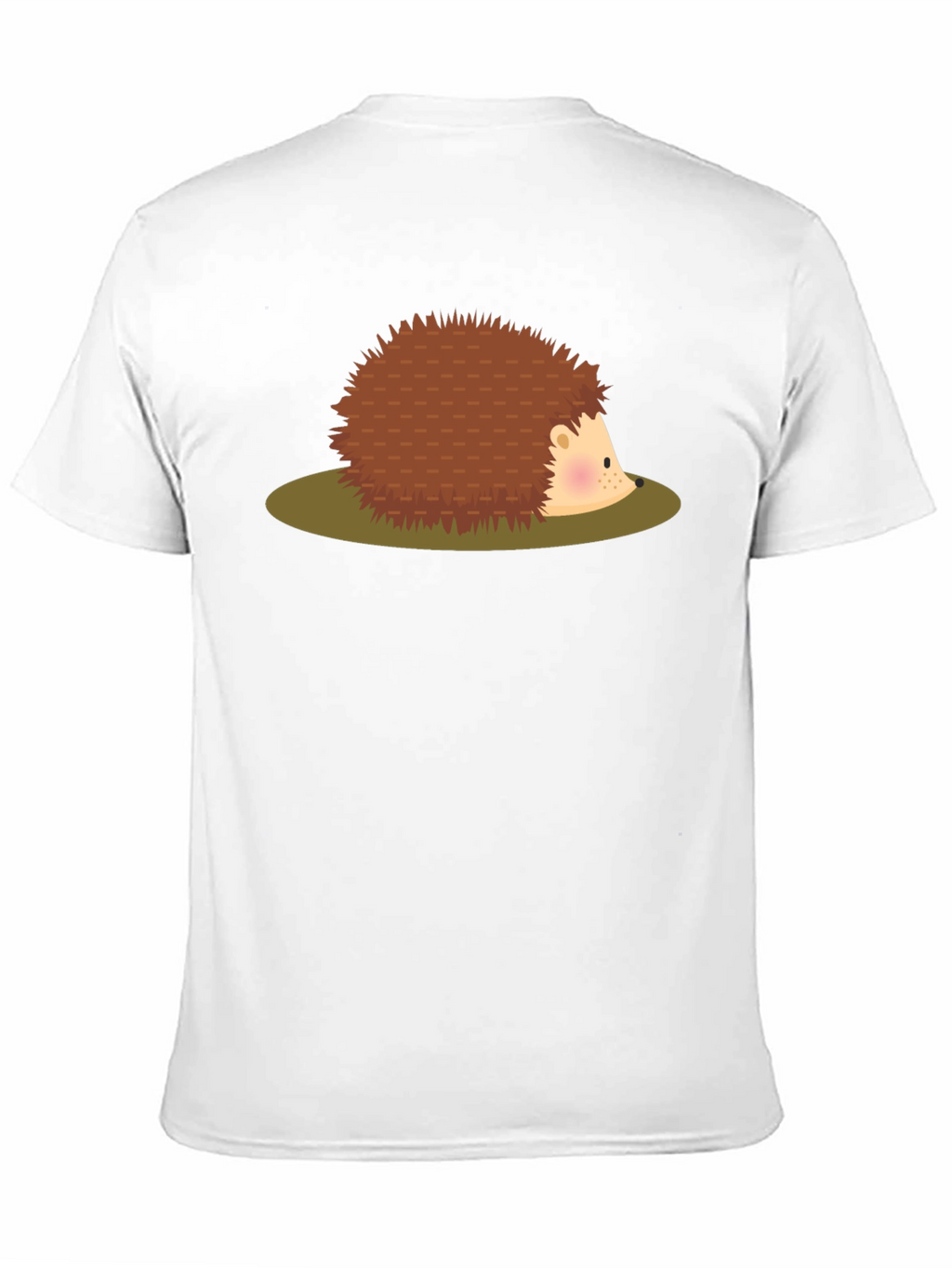 Cute Hedgehog Graphic Tee - Unisex Black T-Shirt