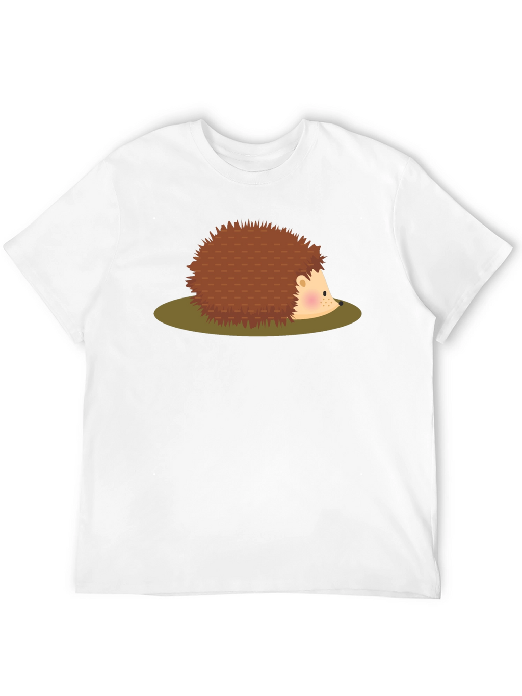 Cute Hedgehog Graphic Tee - Unisex Black T-Shirt