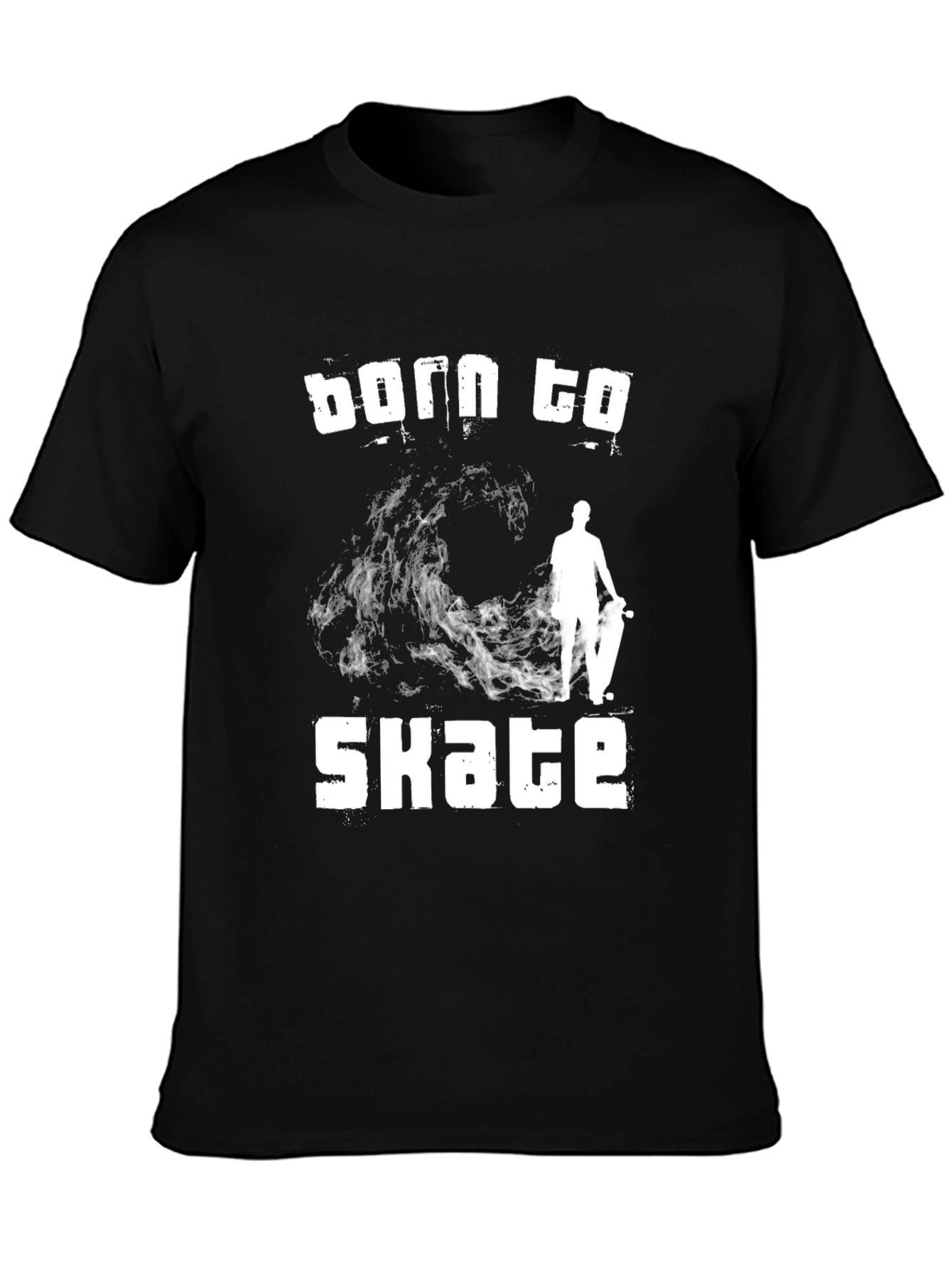 Born to Skate Black Graphic T-Shirt