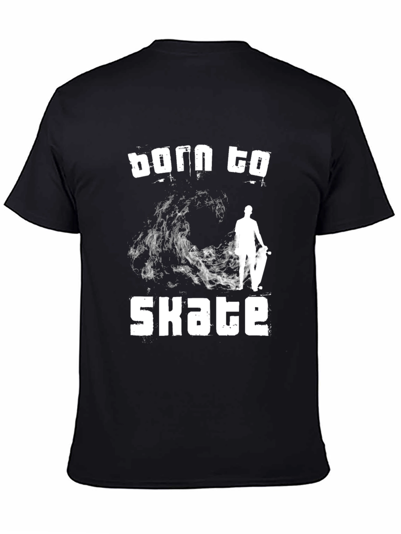 Born to Skate Black Graphic T-Shirt