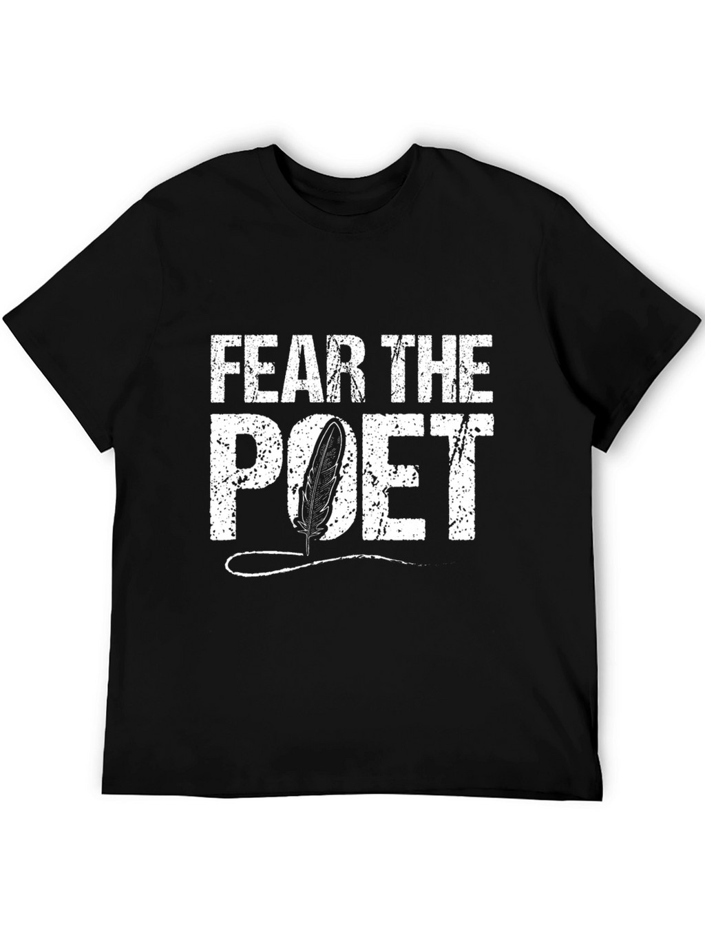 Fear The Poet Graphic Tee - Black Cotton T-Shirt
