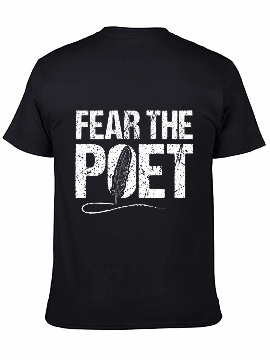 Fear The Poet Graphic Tee - Black Cotton T-Shirt