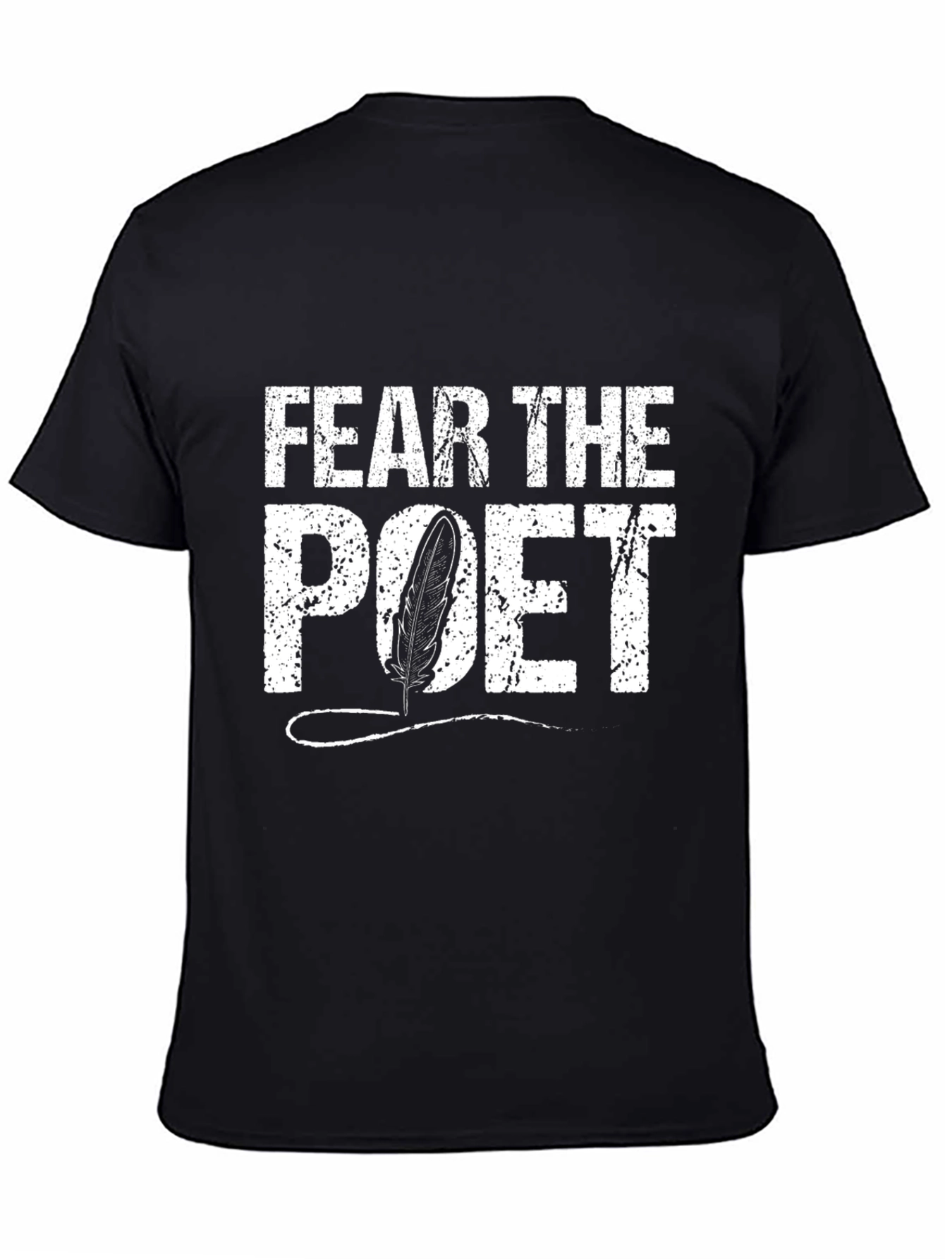 Fear The Poet Graphic Tee - Black Cotton T-Shirt