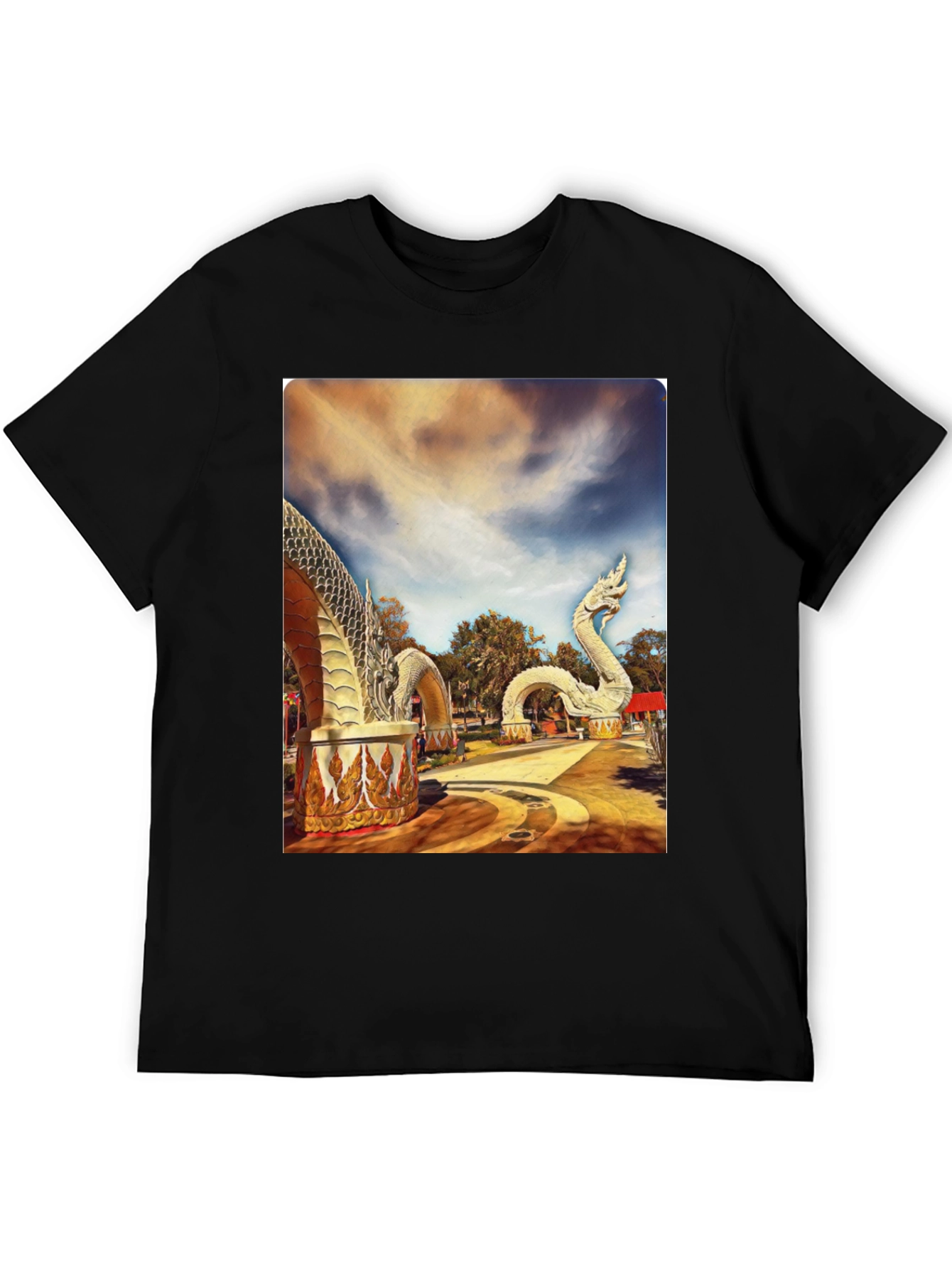 Naga Statue Graphic T-Shirt