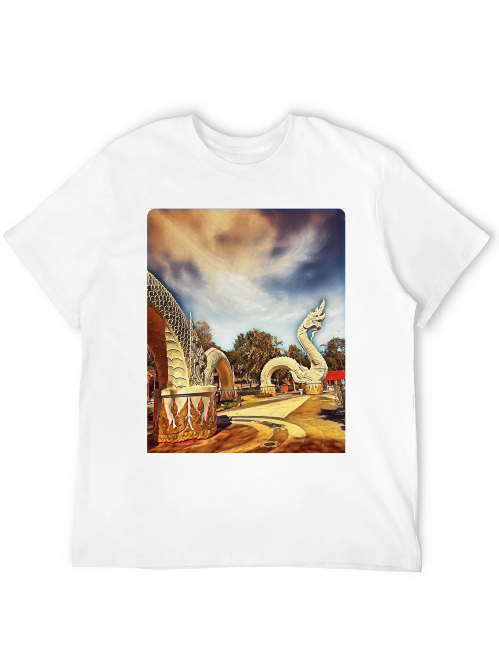 Naga Statue Graphic T-Shirt