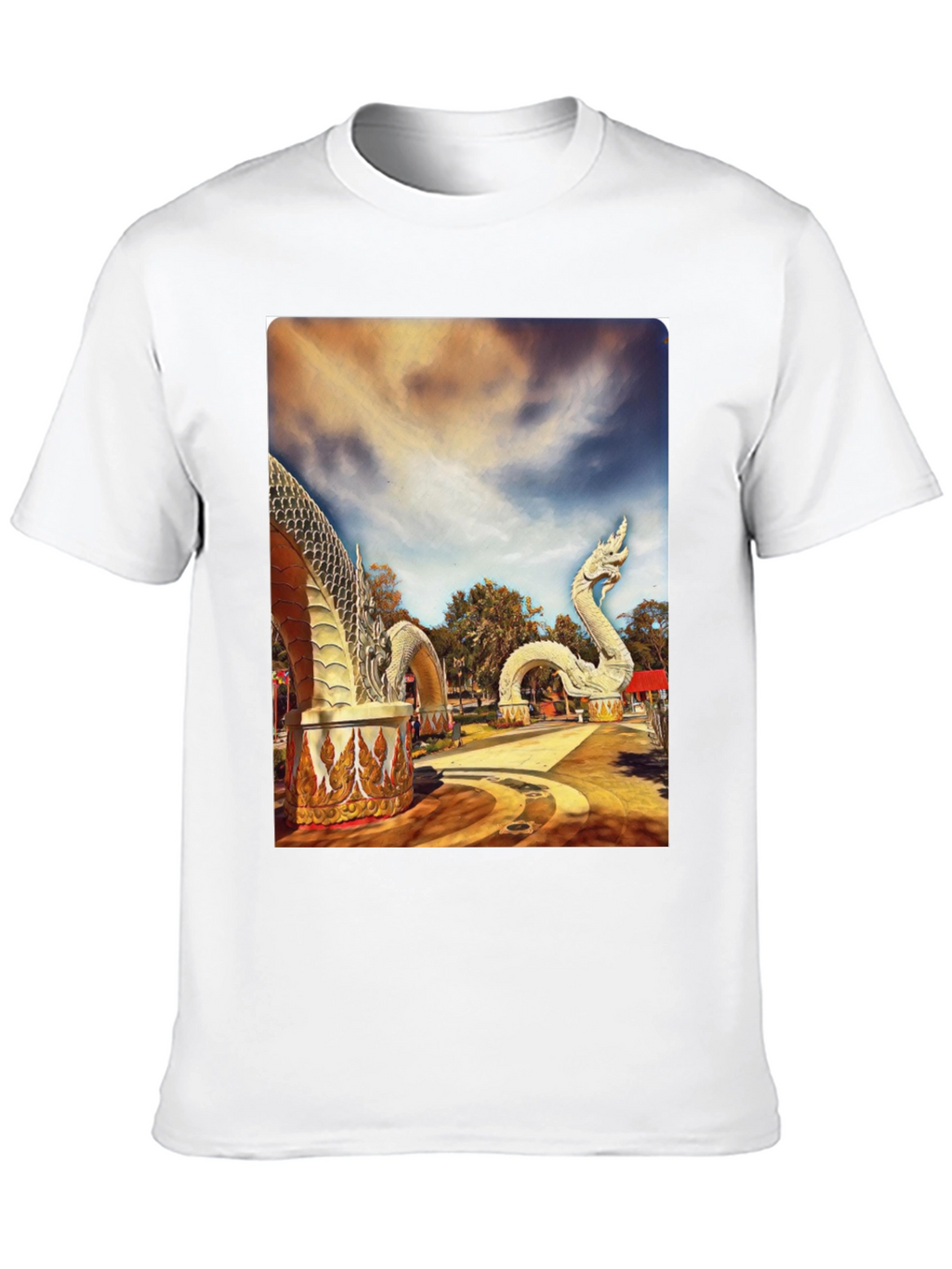 Naga Statue Graphic T-Shirt