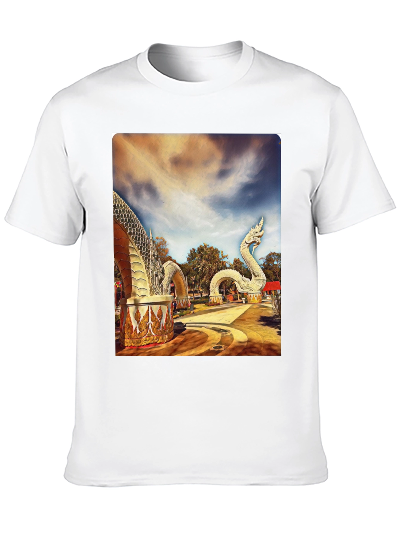 Naga Statue Graphic T-Shirt