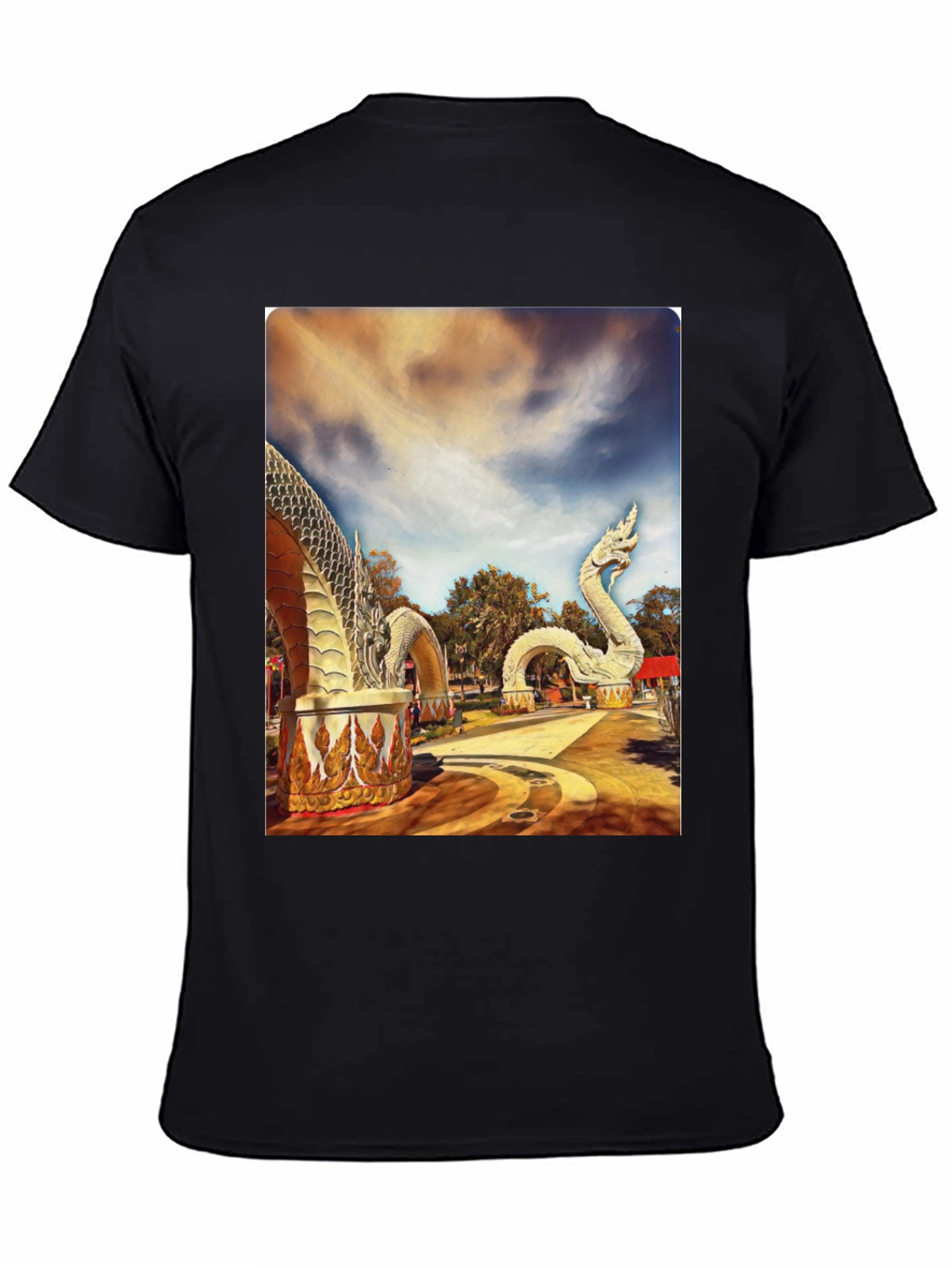 Naga Statue Graphic T-Shirt