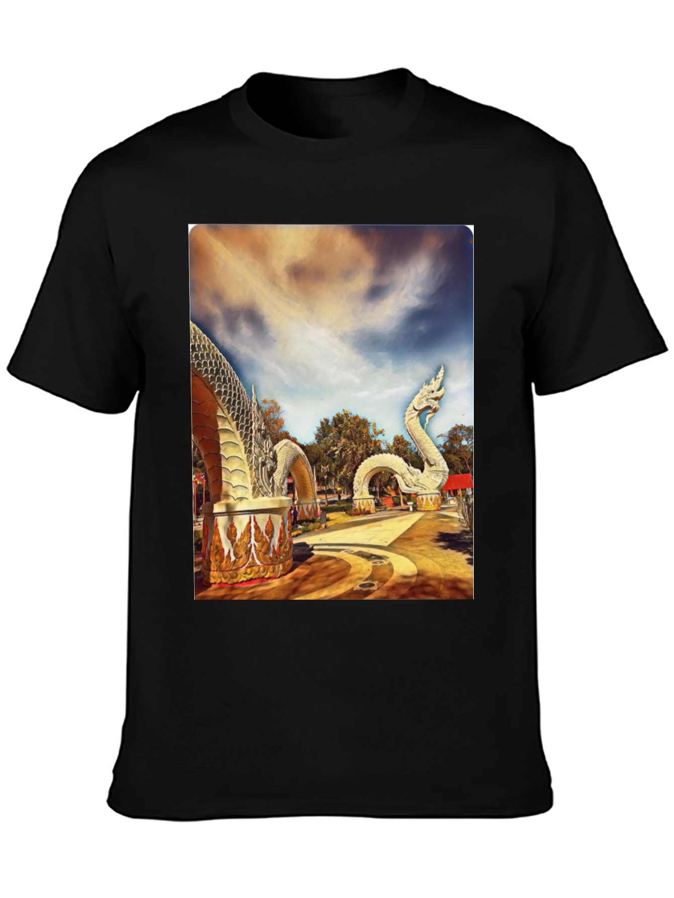 Naga Statue Graphic T-Shirt