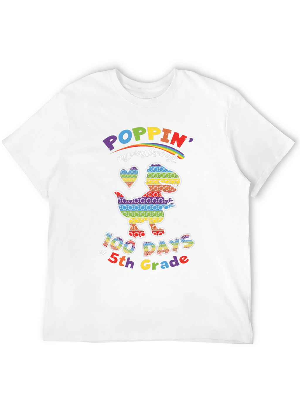 Poppin My Way Through 5th Grade T-Shirt