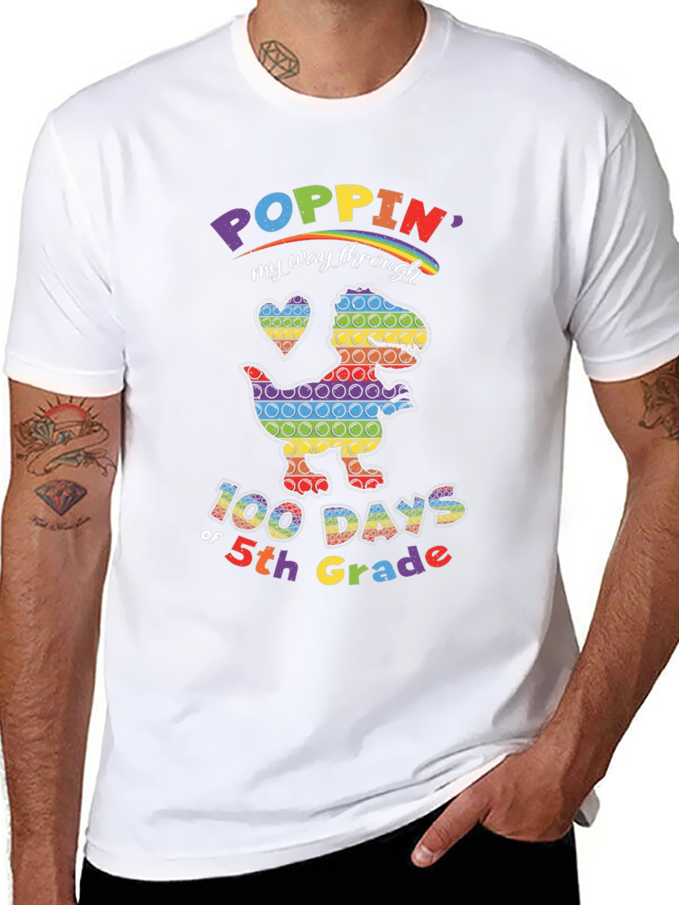Poppin My Way Through 5th Grade T-Shirt