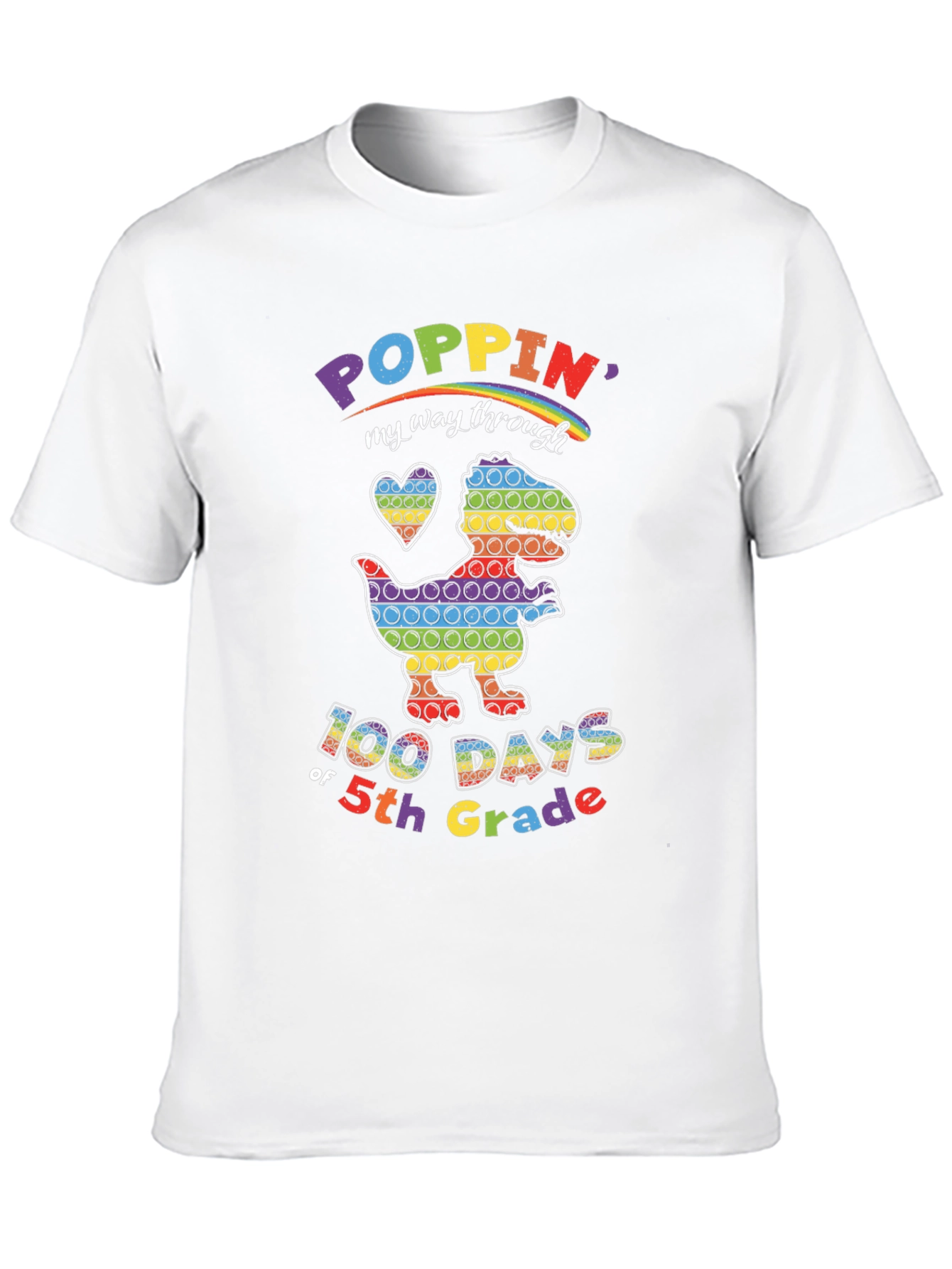 Poppin My Way Through 5th Grade T-Shirt