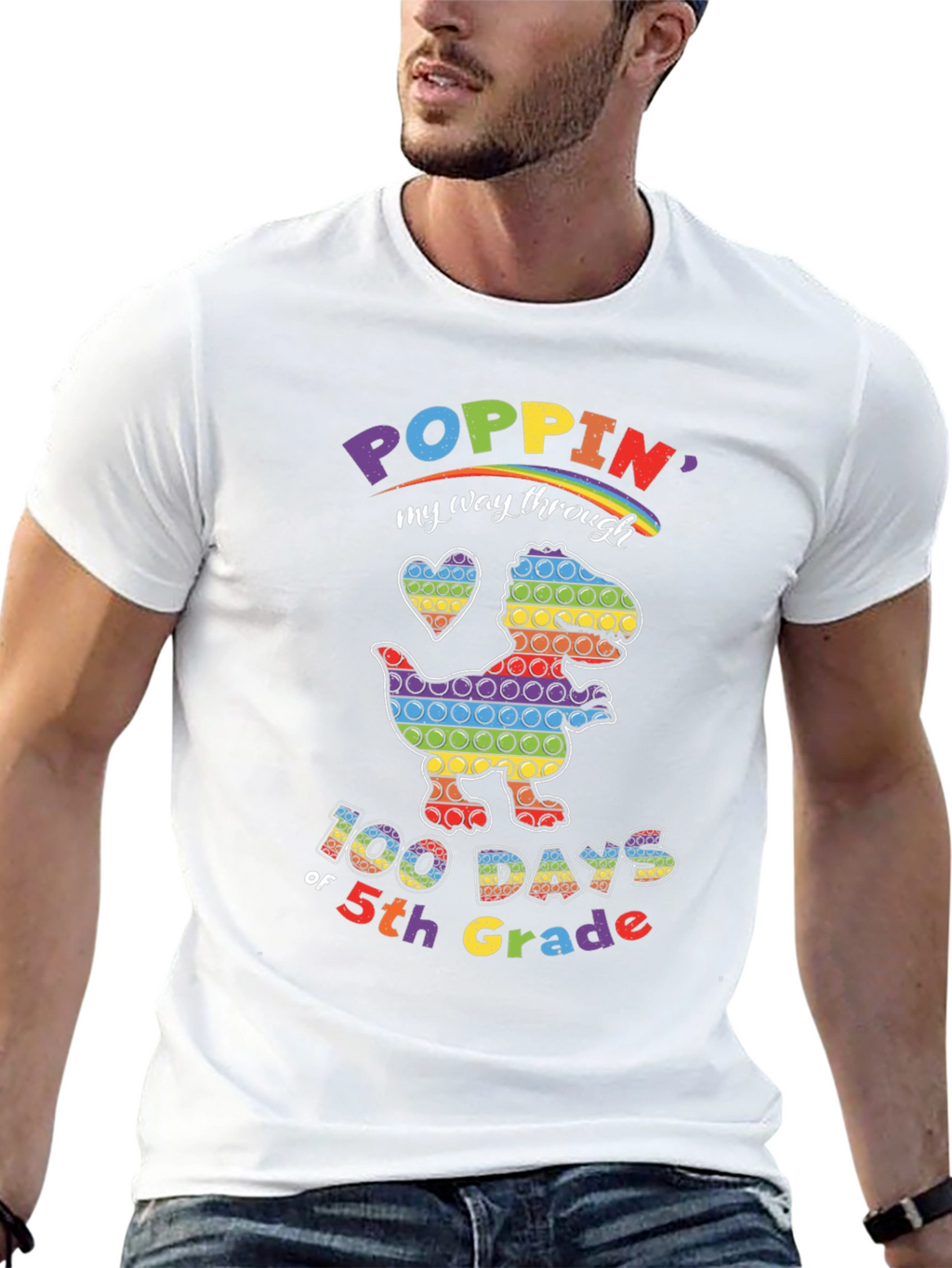 Poppin My Way Through 5th Grade T-Shirt