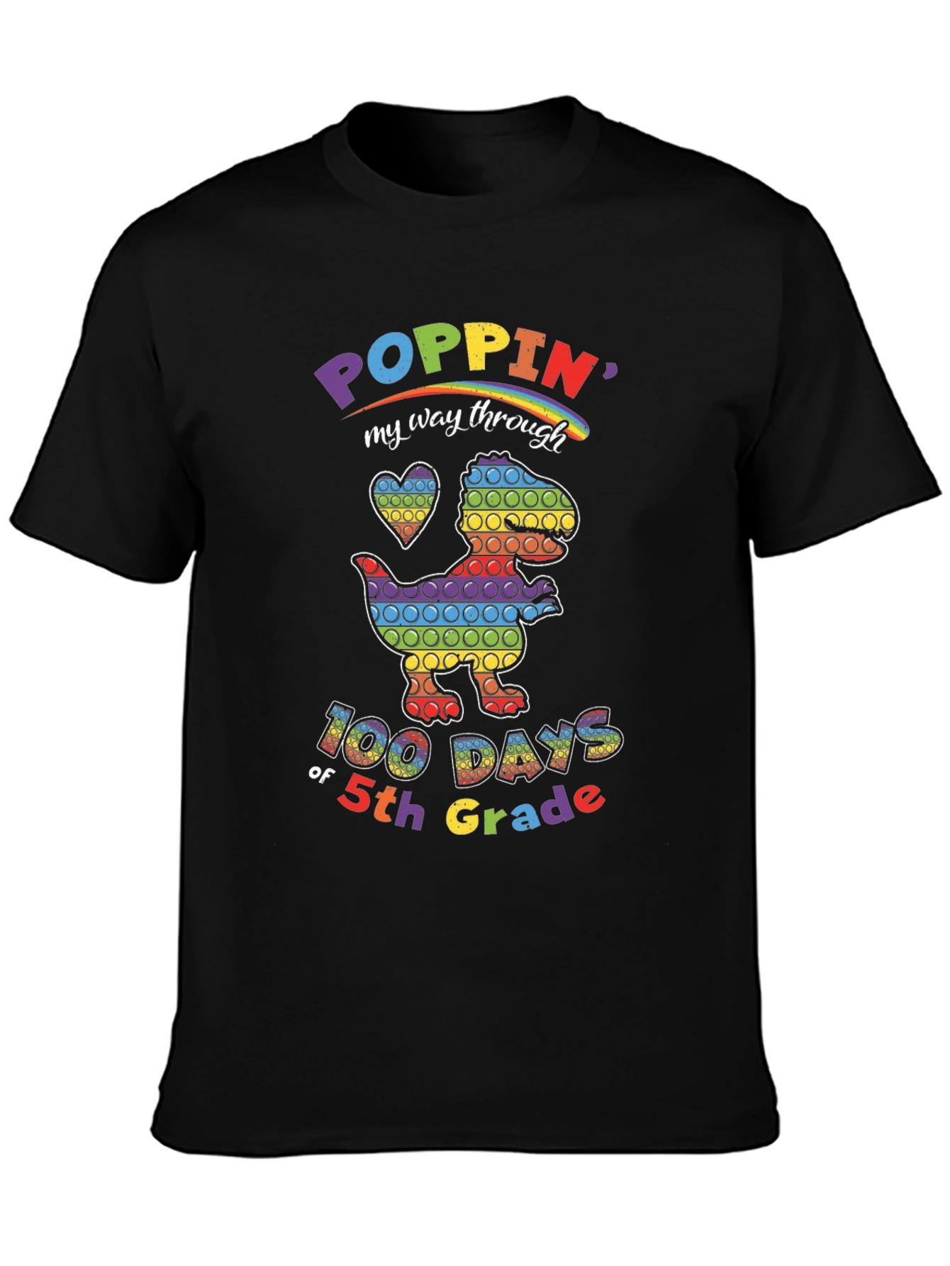 Poppin My Way Through 5th Grade T-Shirt