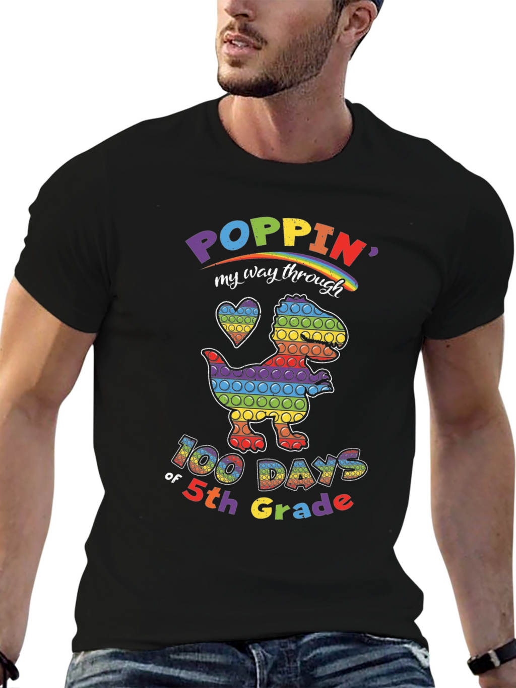 Poppin My Way Through 5th Grade T-Shirt