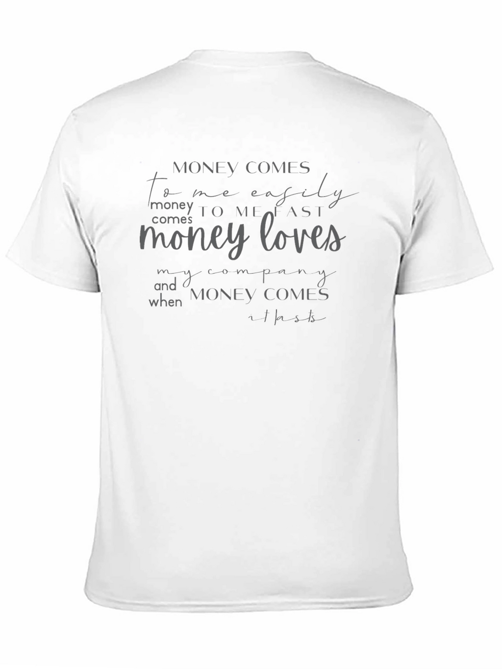 Money Affirmation Graphic Tee - Stylish Comfort
