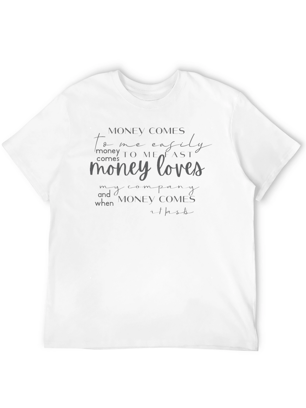 Money Affirmation Graphic Tee - Stylish Comfort