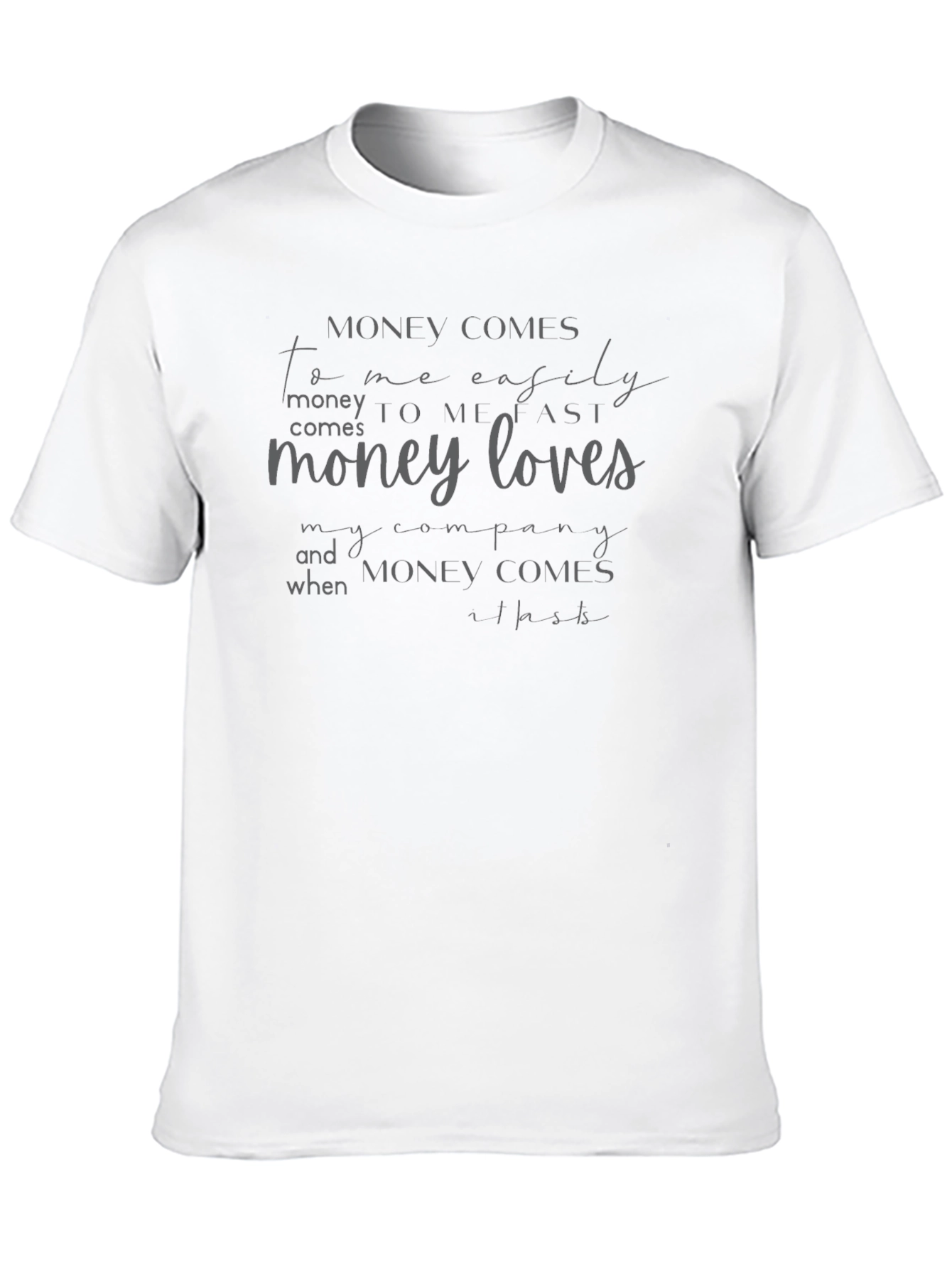 Money Affirmation Graphic Tee - Stylish Comfort