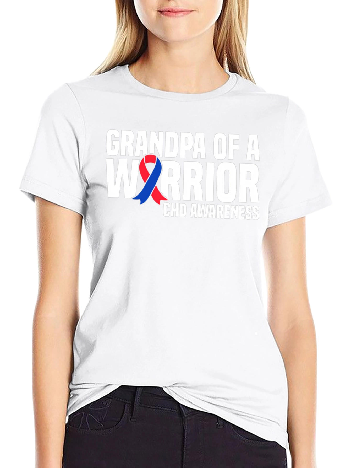 Grandpa of a Warrior CHD Awareness T-Shirt