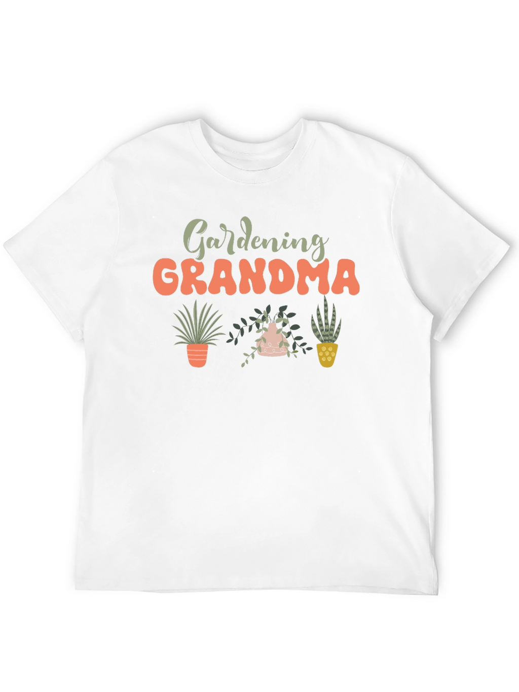 Gardening Grandma Black T-Shirt