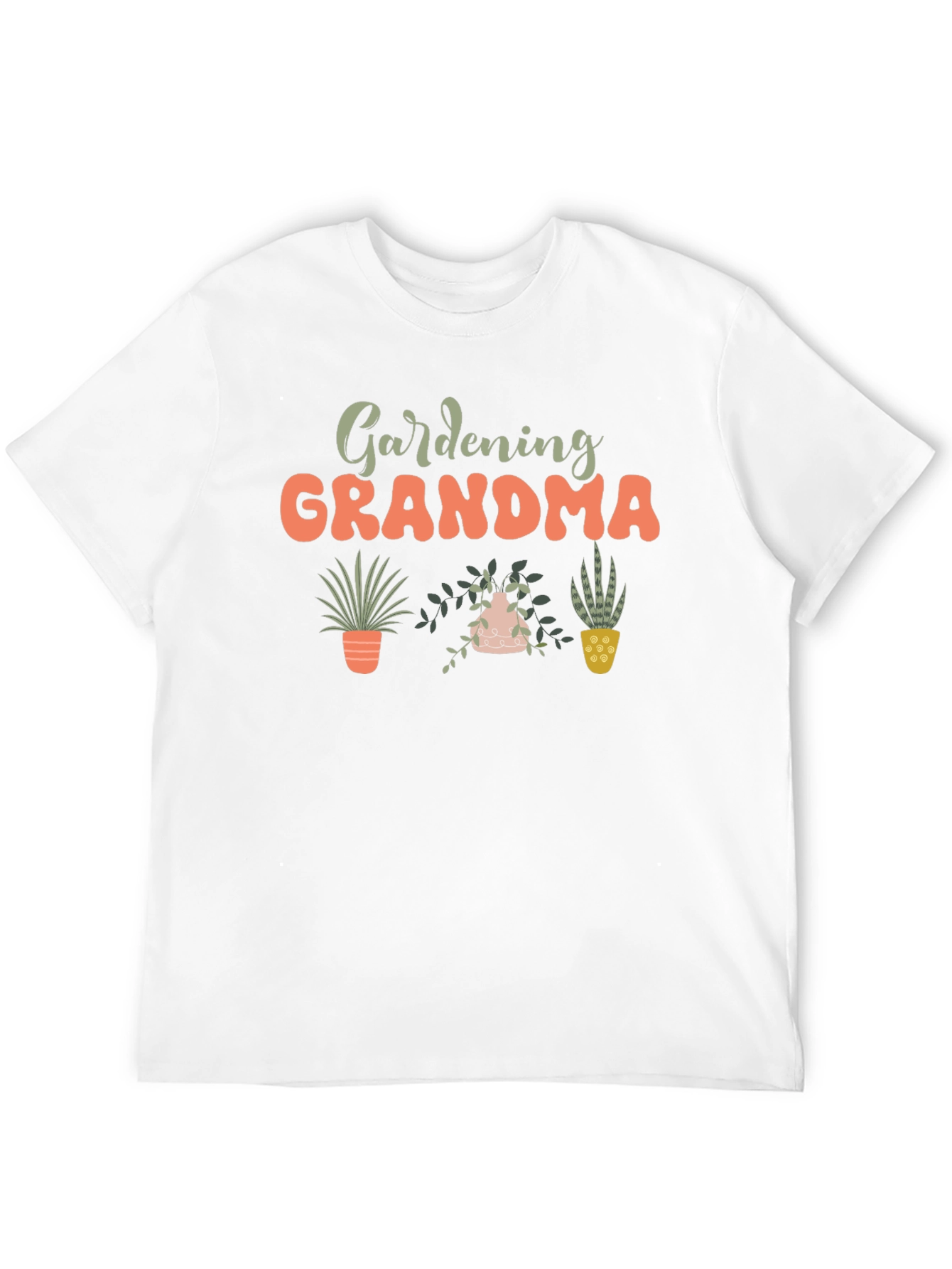 Gardening Grandma Black T-Shirt
