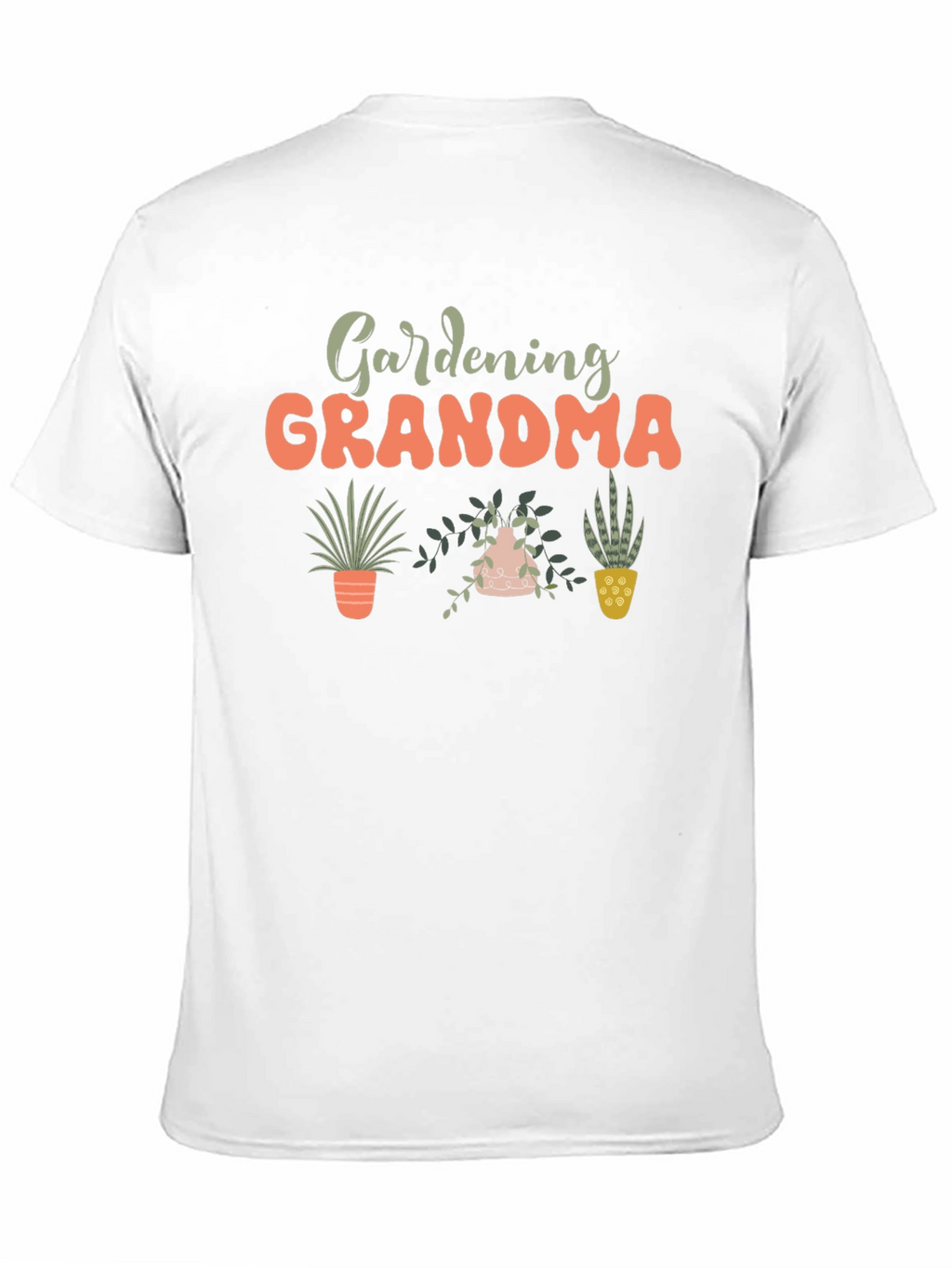 Gardening Grandma Black T-Shirt