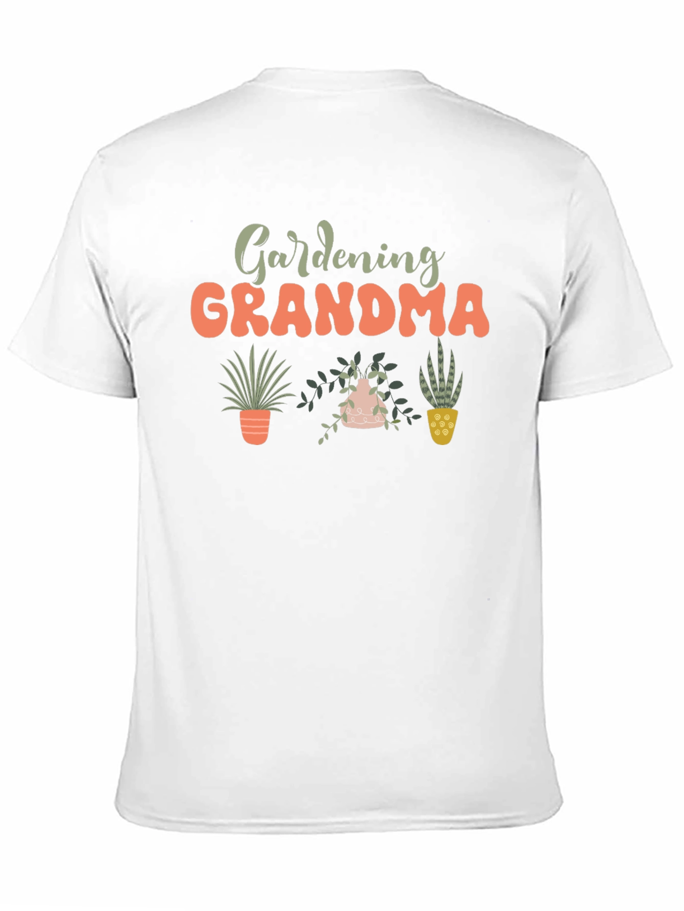 Gardening Grandma Black T-Shirt