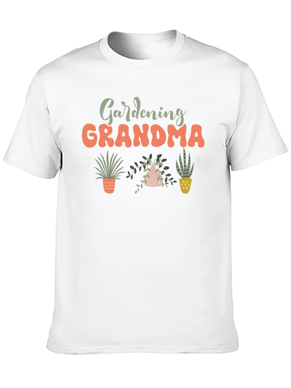 Gardening Grandma Black T-Shirt