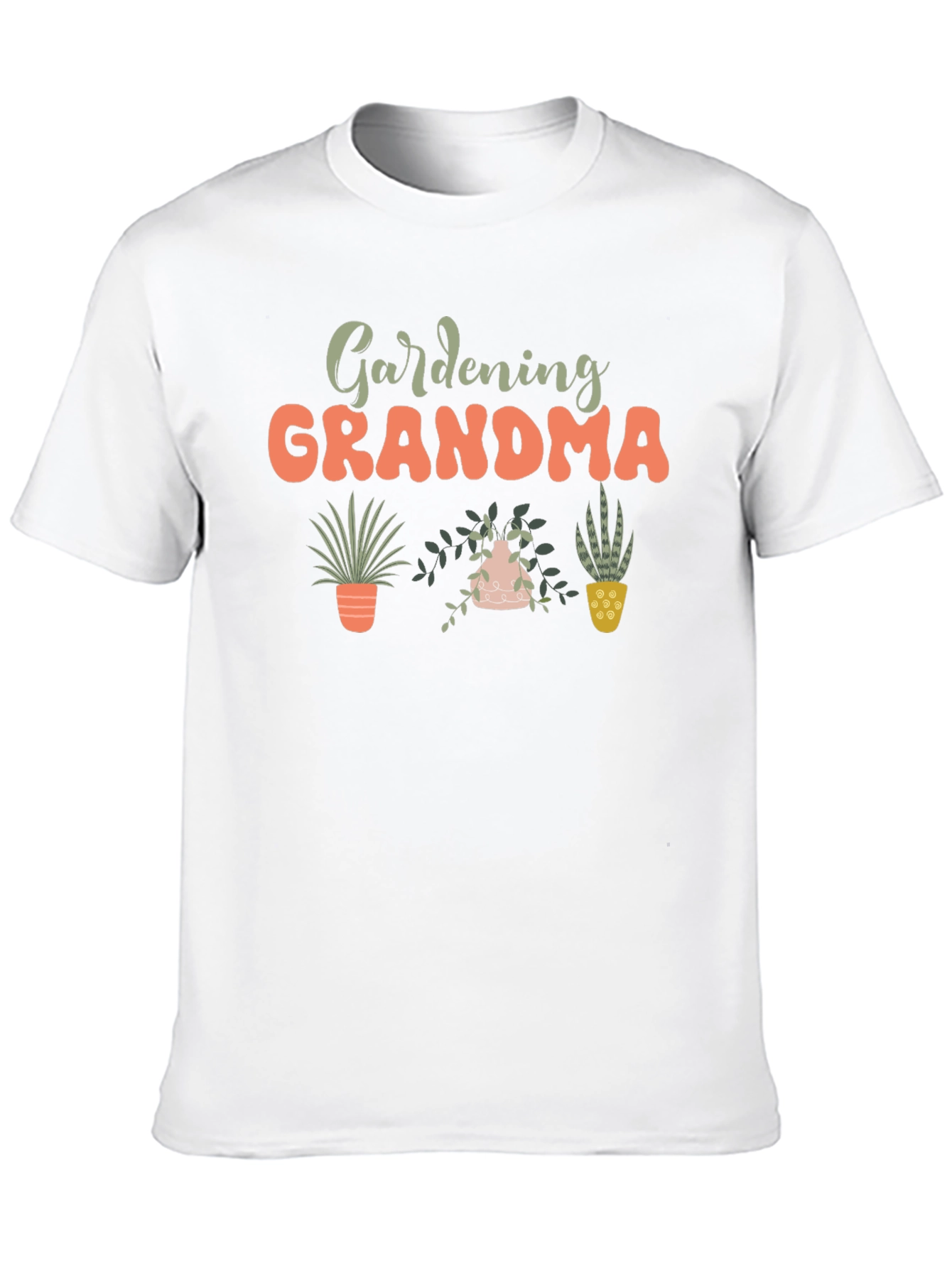 Gardening Grandma Black T-Shirt
