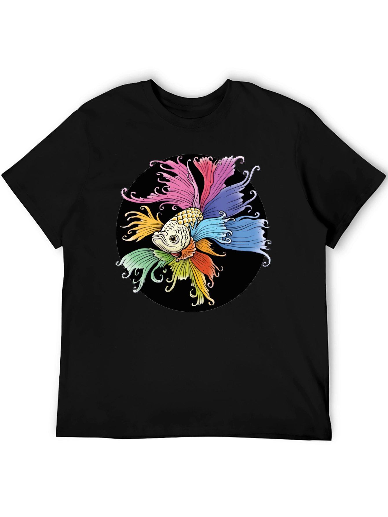 Colorful Betta Fish Graphic T-Shirt