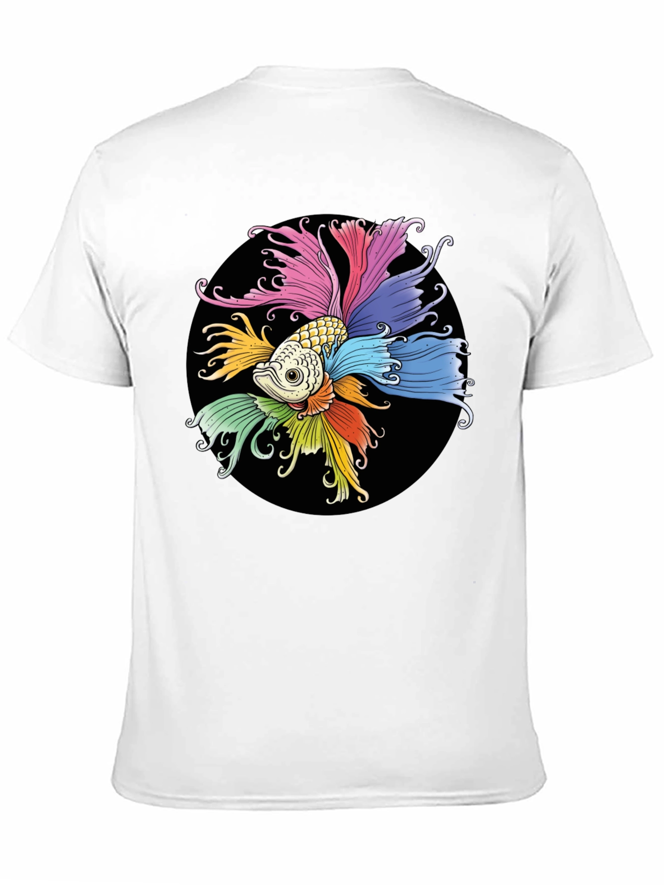 Colorful Betta Fish Graphic T-Shirt