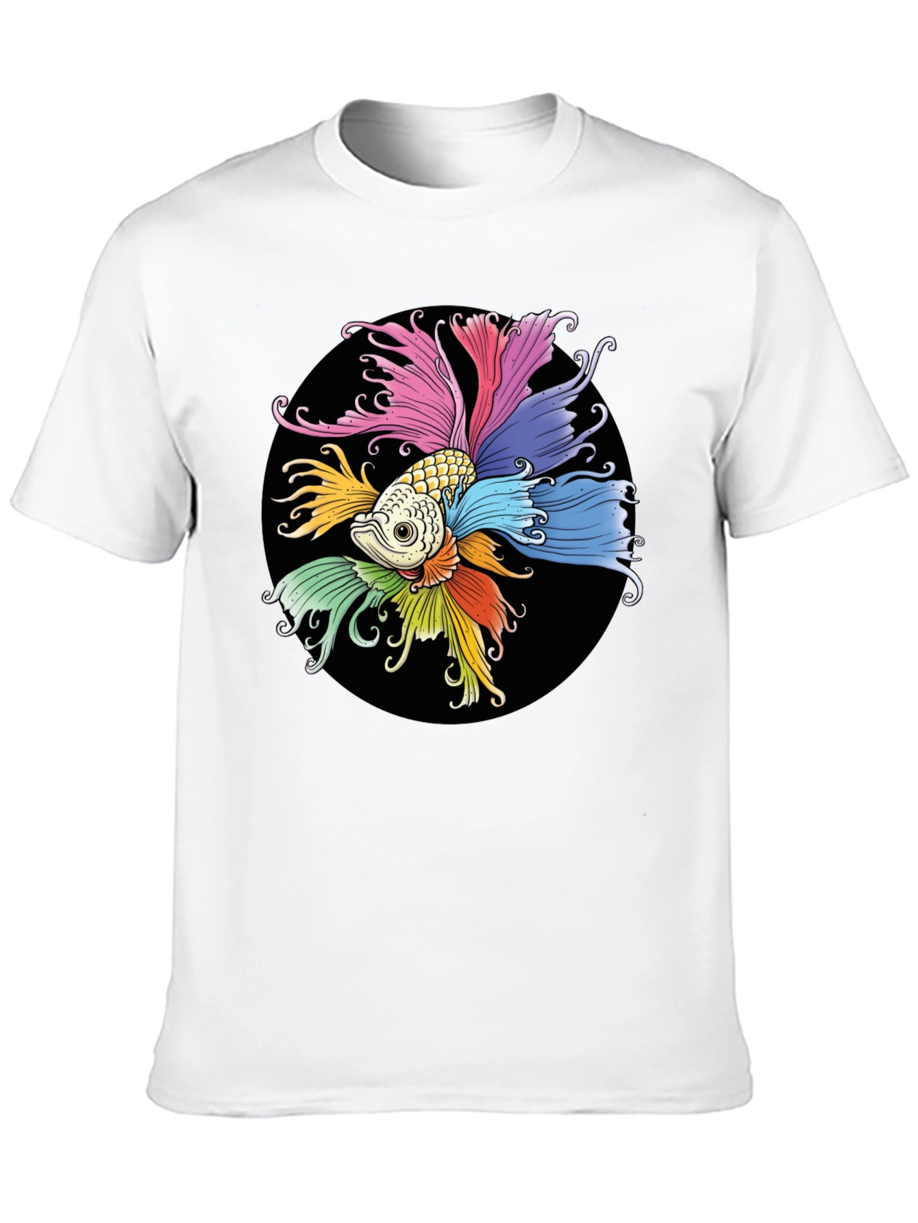 Colorful Betta Fish Graphic T-Shirt