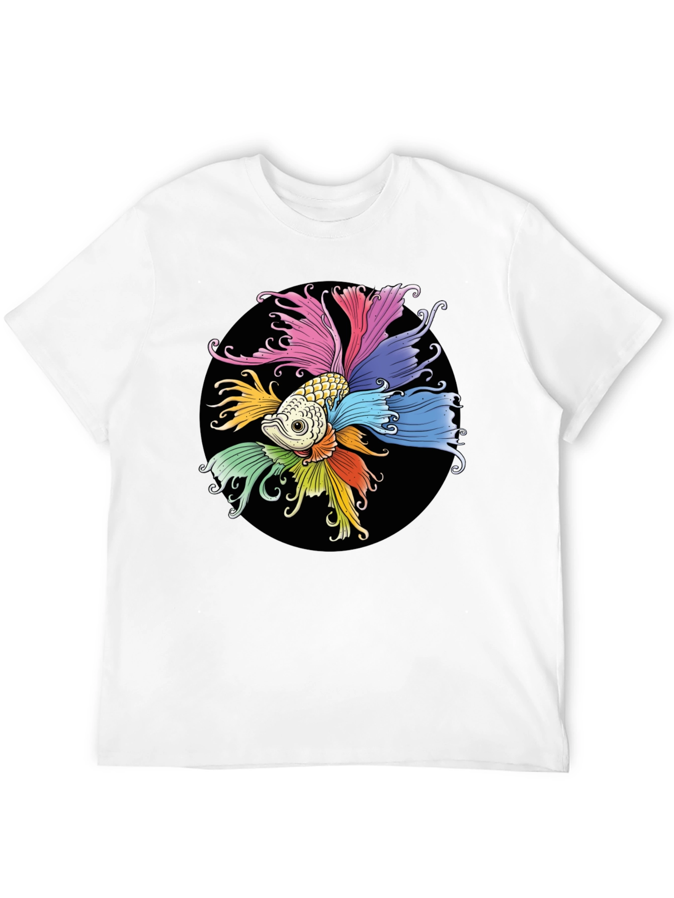 Colorful Betta Fish Graphic T-Shirt